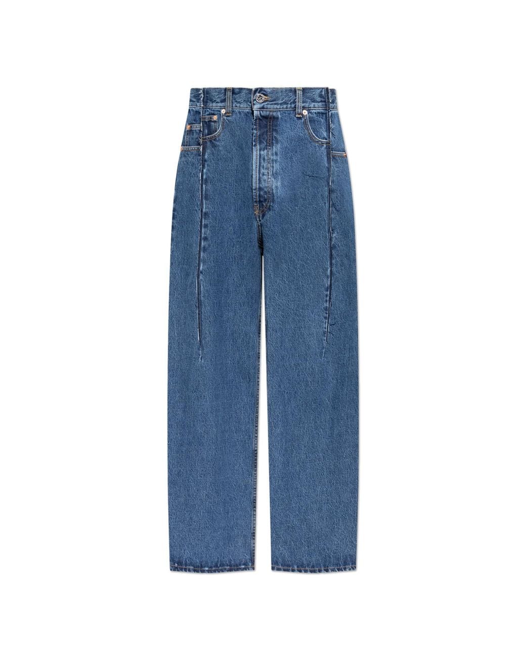 Vetements Blue Jeans With 'Vintage' Effect for men