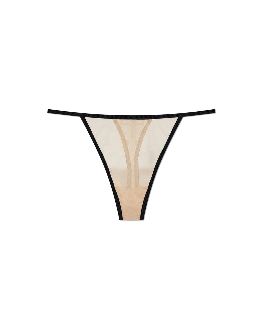 DSquared² Black Transparent Thongs