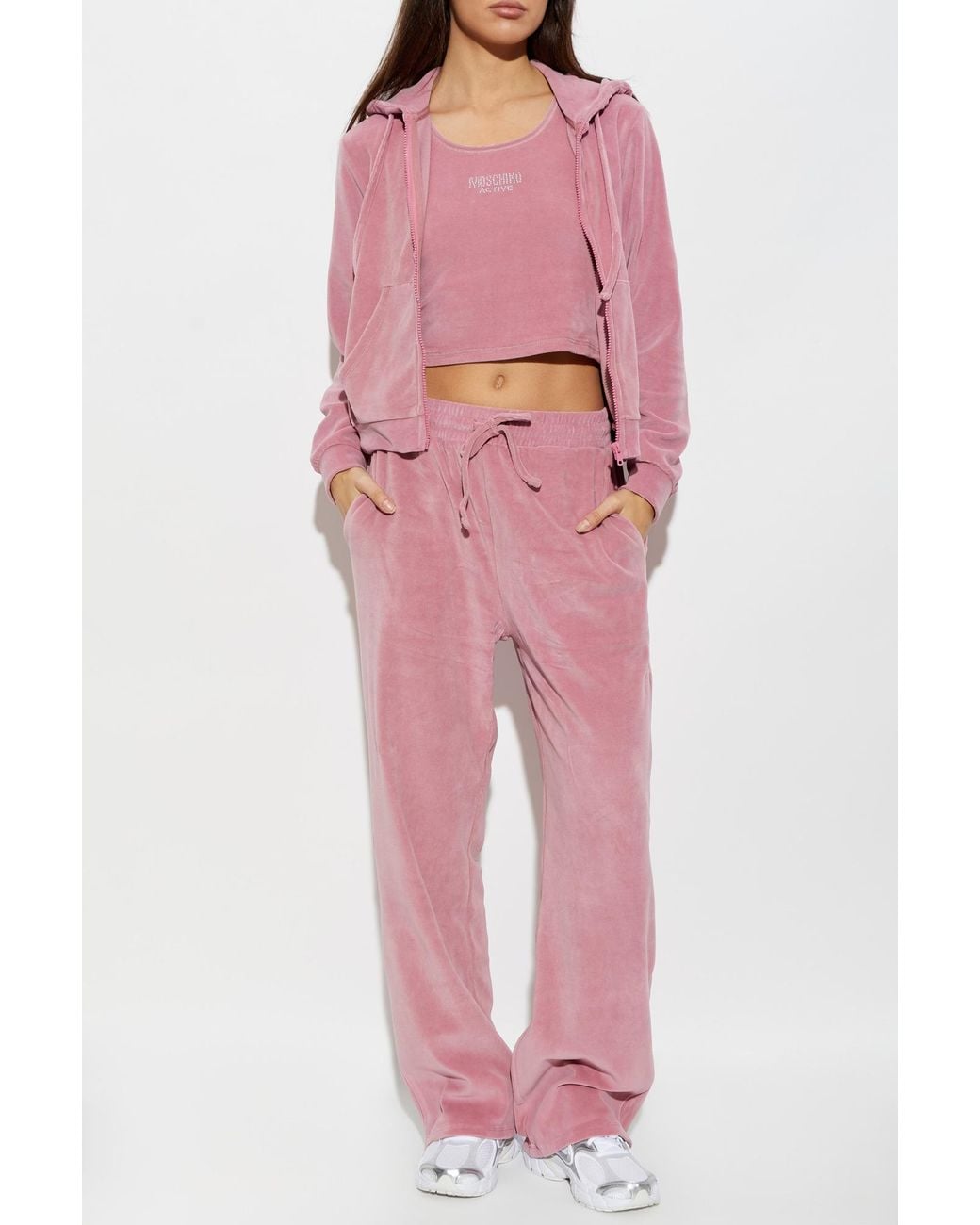 Moschino Pink 'Active' Sweatshirt