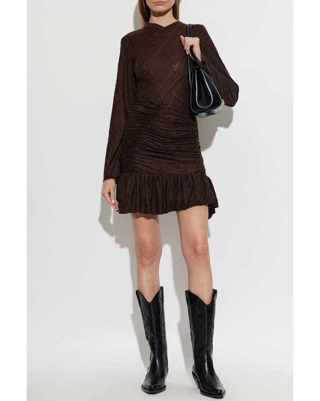 IRO Brown 'Harmony' Mini Dress