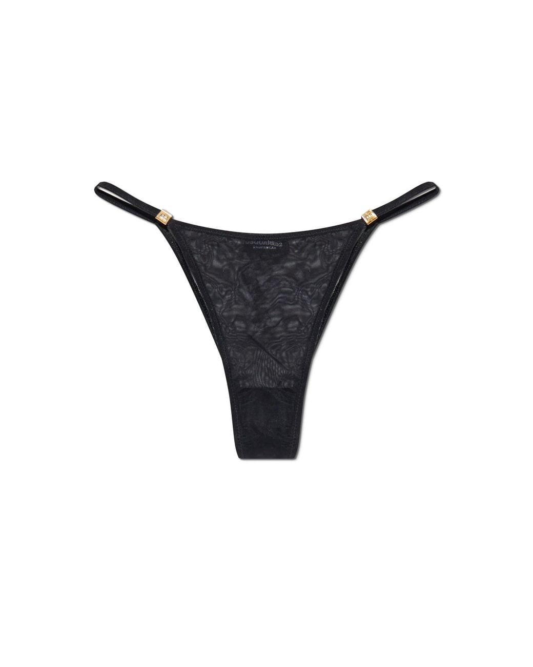 DSquared² Black Transparent Panties