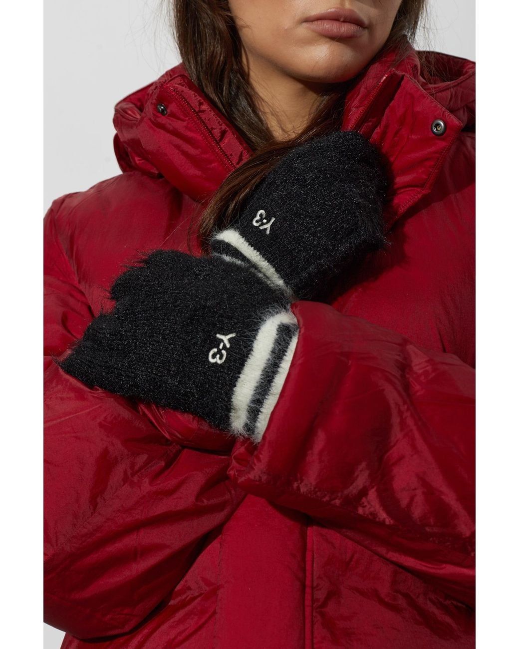 Y-3 Black Logo Gloves