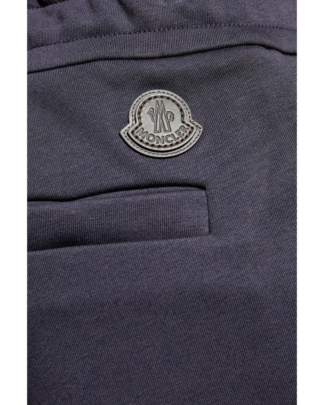 Moncler Blue Sweatshirt With Logo for men