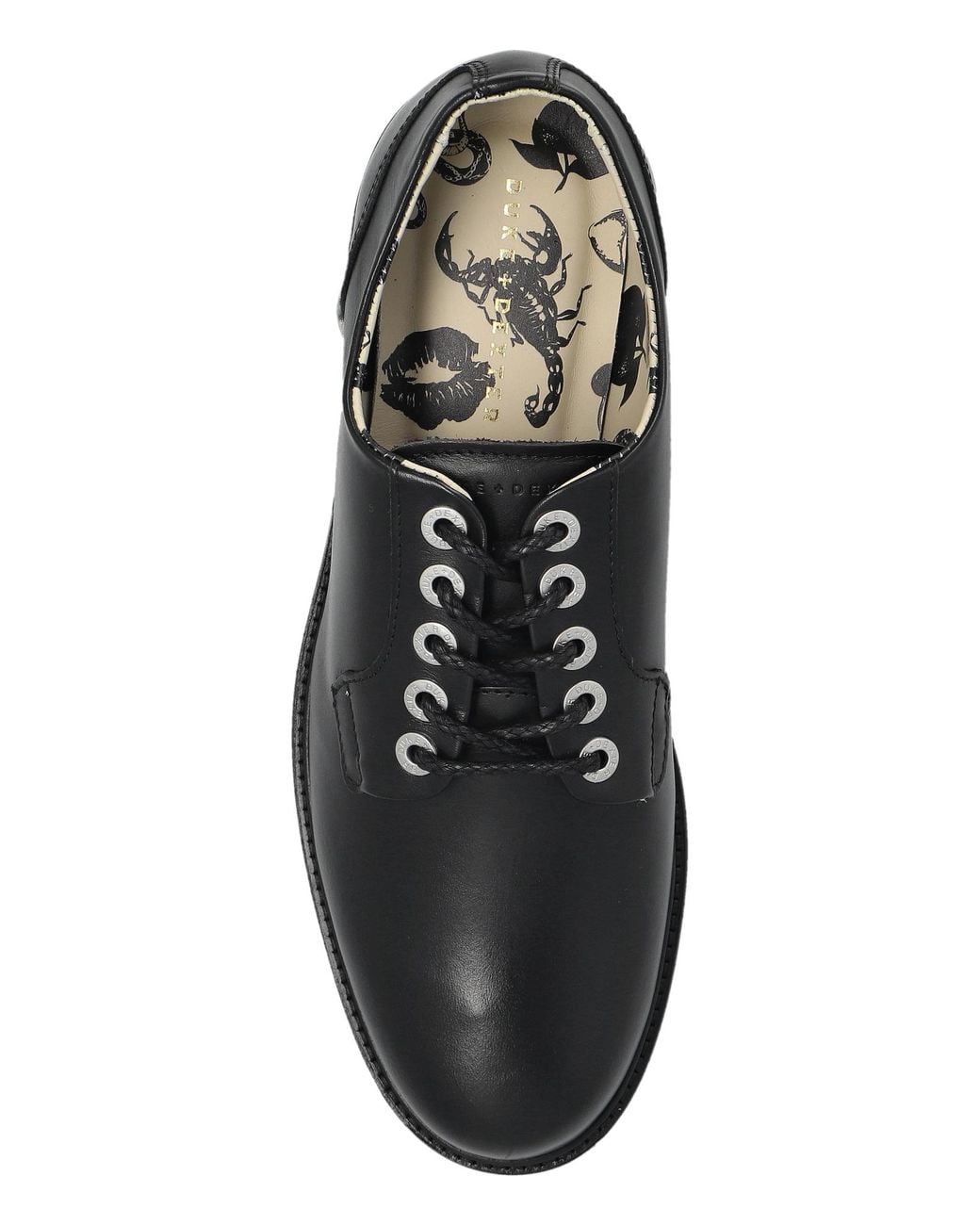 Duke & Dexter Black "Lennon" Derby Shoes for men