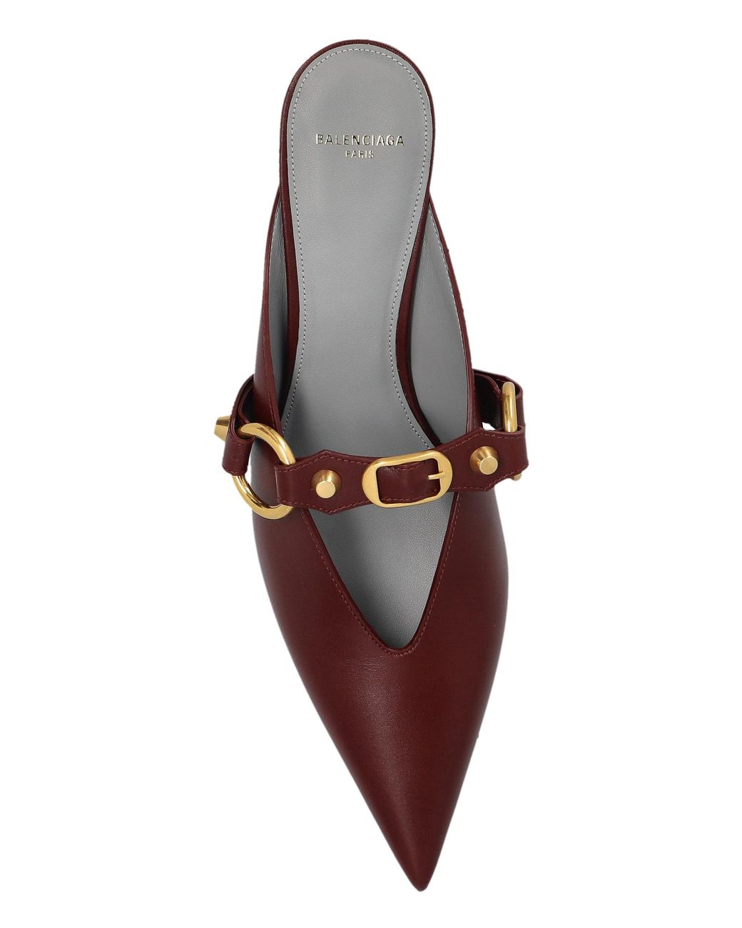 Balenciaga Brown 'City' Heeled Mules