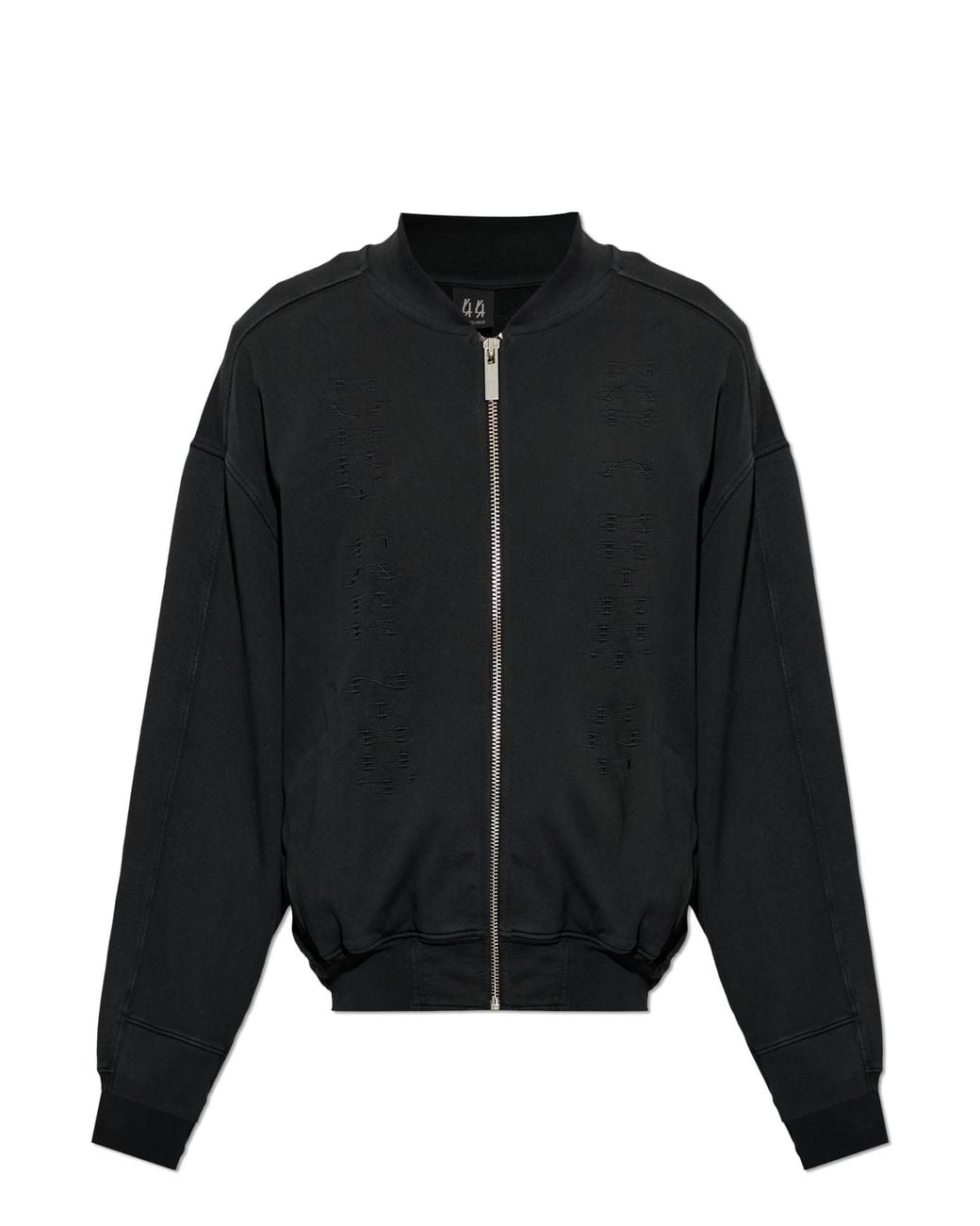 44 Label Group Black Bomber Sweatshirt for men