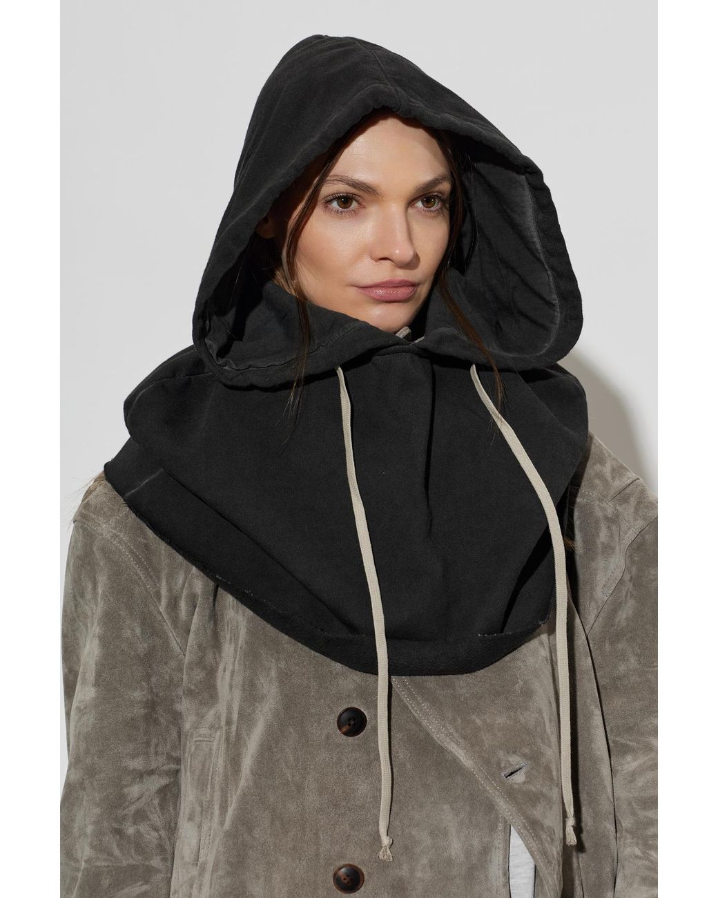 Rick Owens Black Kaptur — Hood