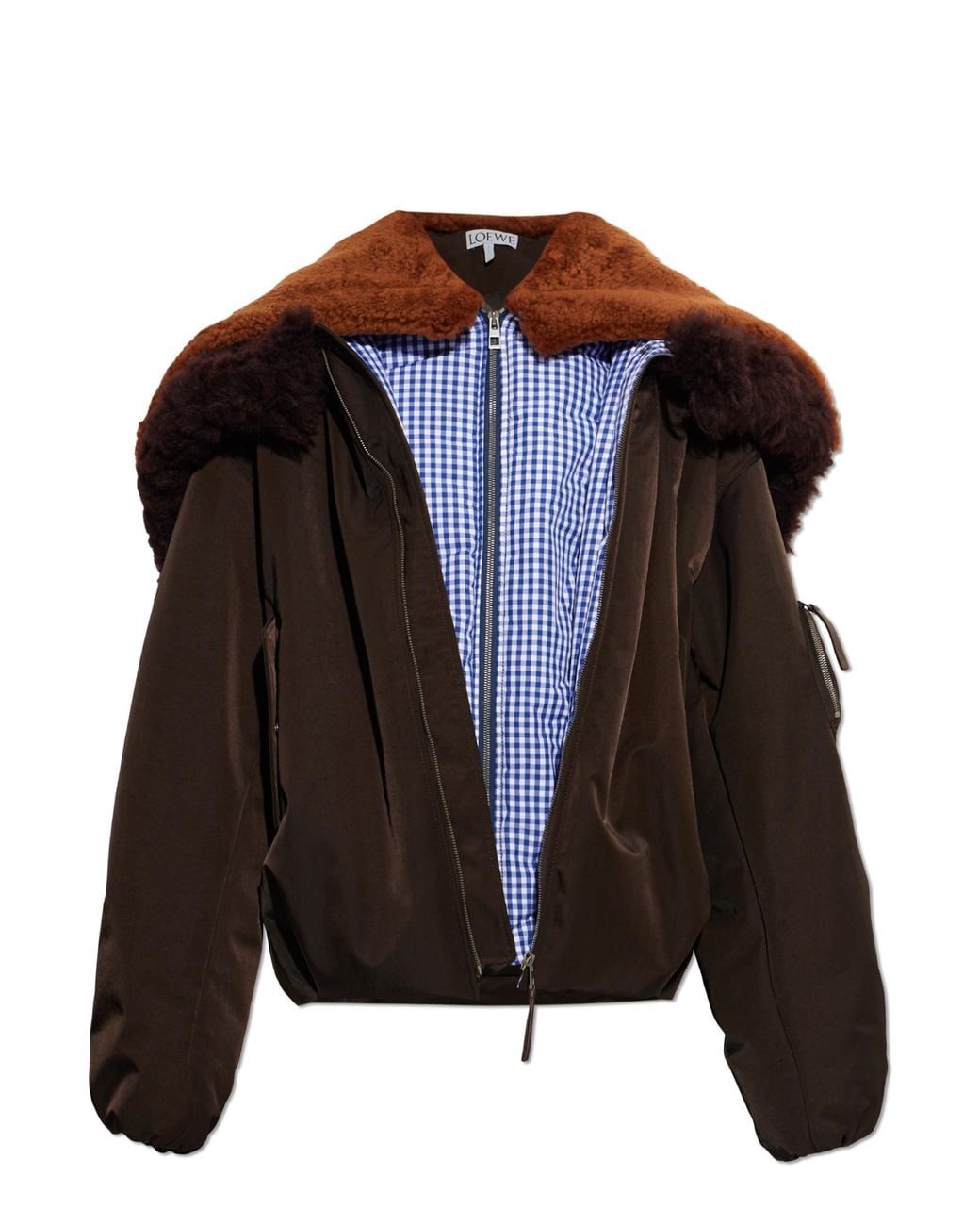 Loewe Black Insulated Hooded Jacket for men