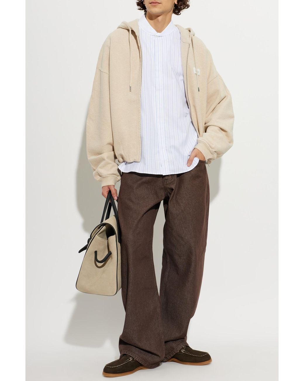 Jacquemus Natural Cotton Hoodie 'Monaigne' for men