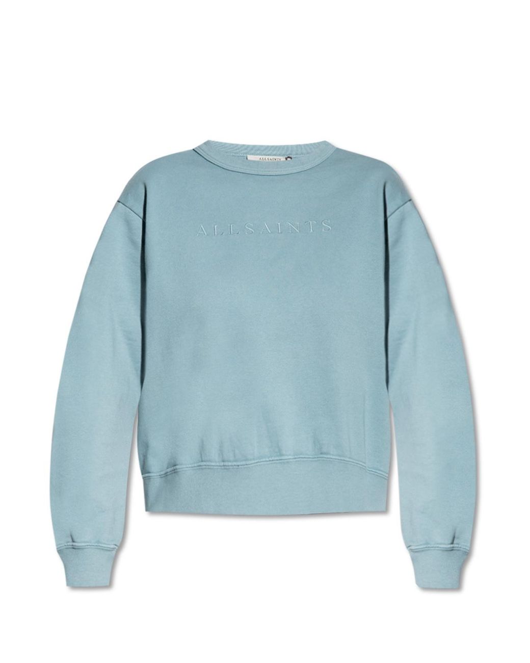 AllSaints 'pippa' Sweatshirt With Logo in Blue | Lyst UK