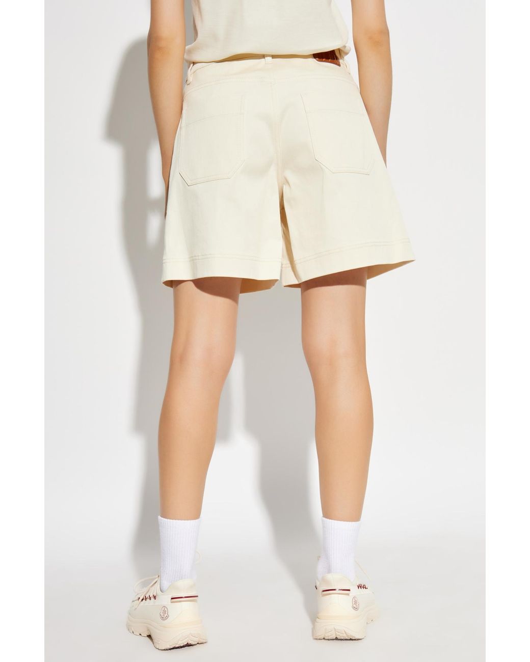 Moncler Natural Shorts With Pockets