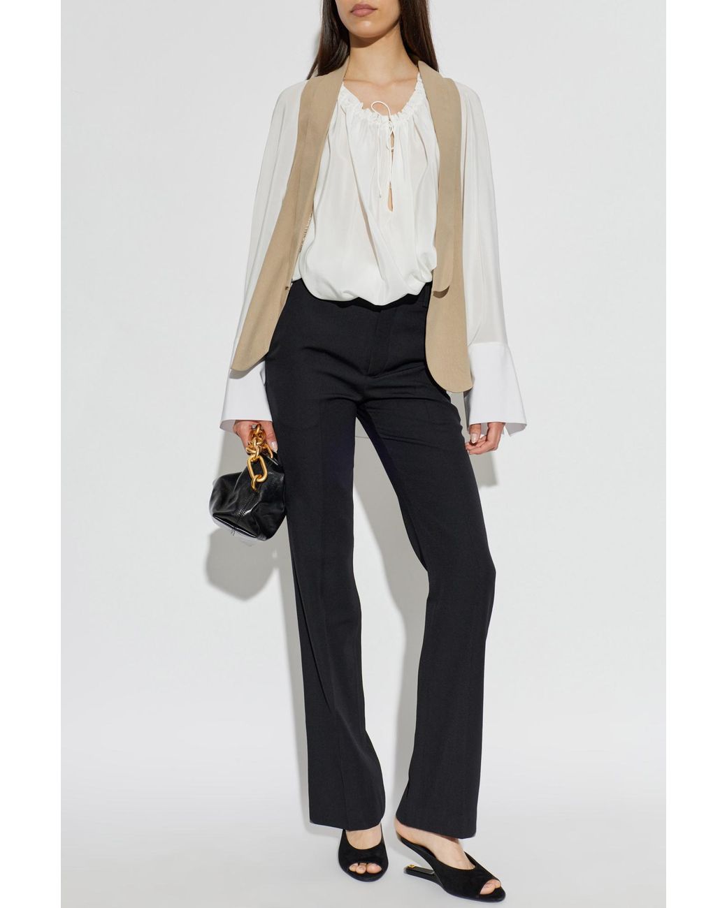 Balmain Natural Asymmetrical Vest