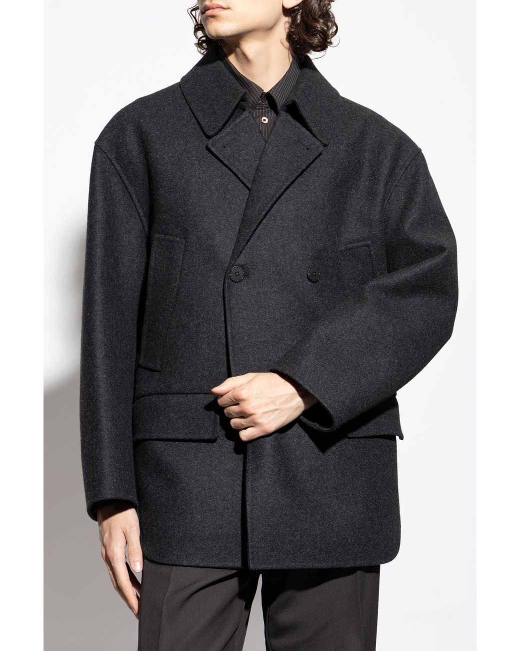 Fendi Black Wool Jacket for men
