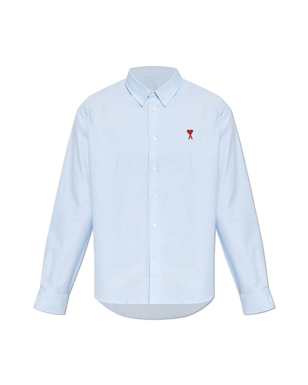 AMI Blue Shirt With Logo for men