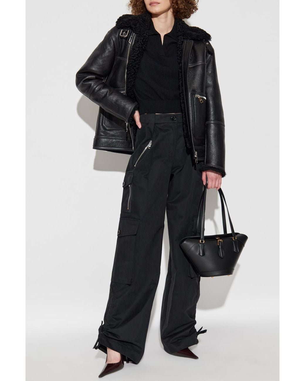 Dolce & Gabbana Black Cargo Trousers
