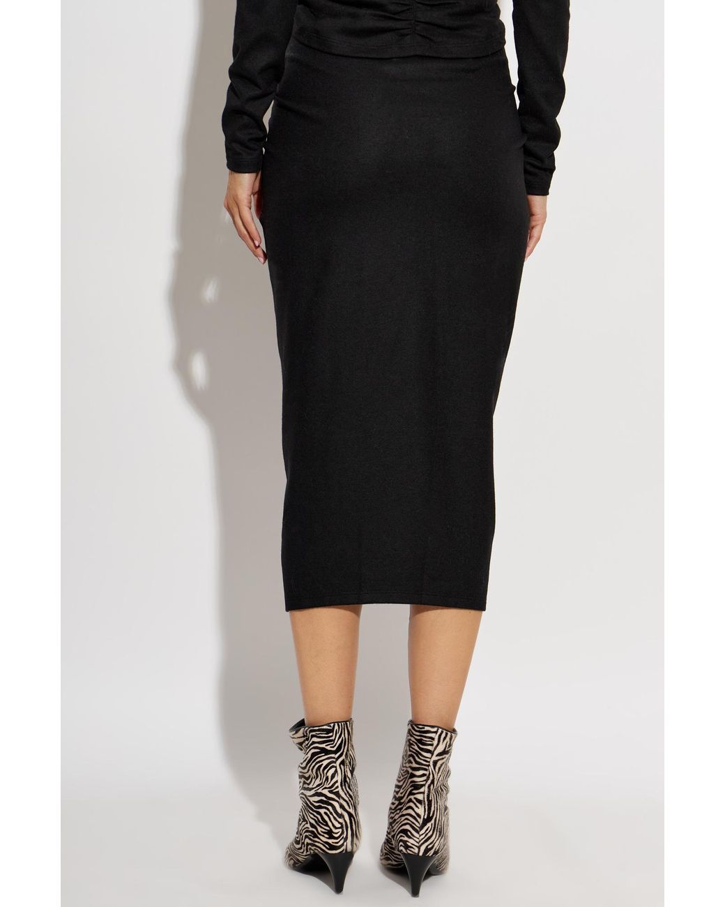 Isabel Marant Black Skirt "Jeldia"