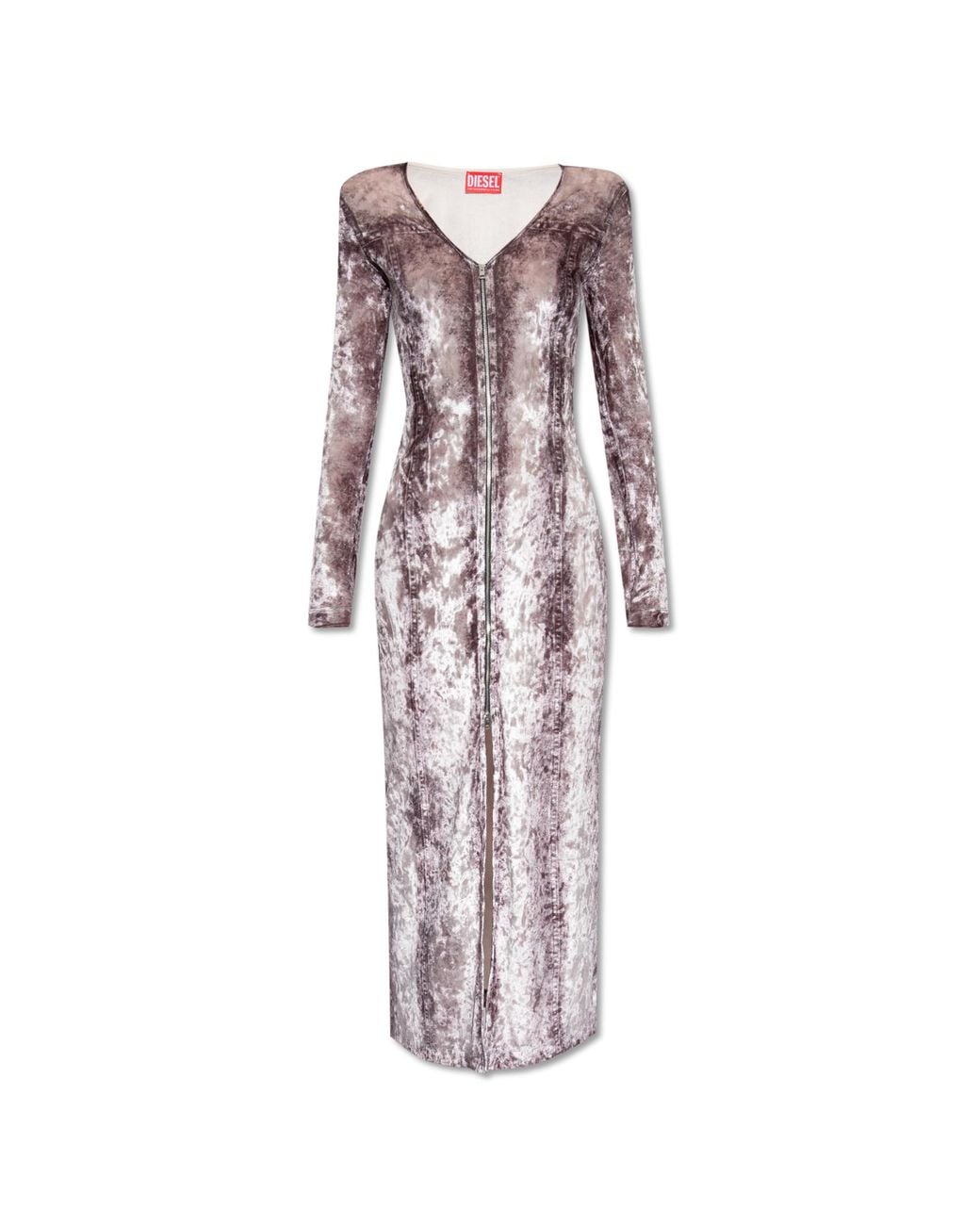DIESEL Gray Velour Dress 'D-Martel'