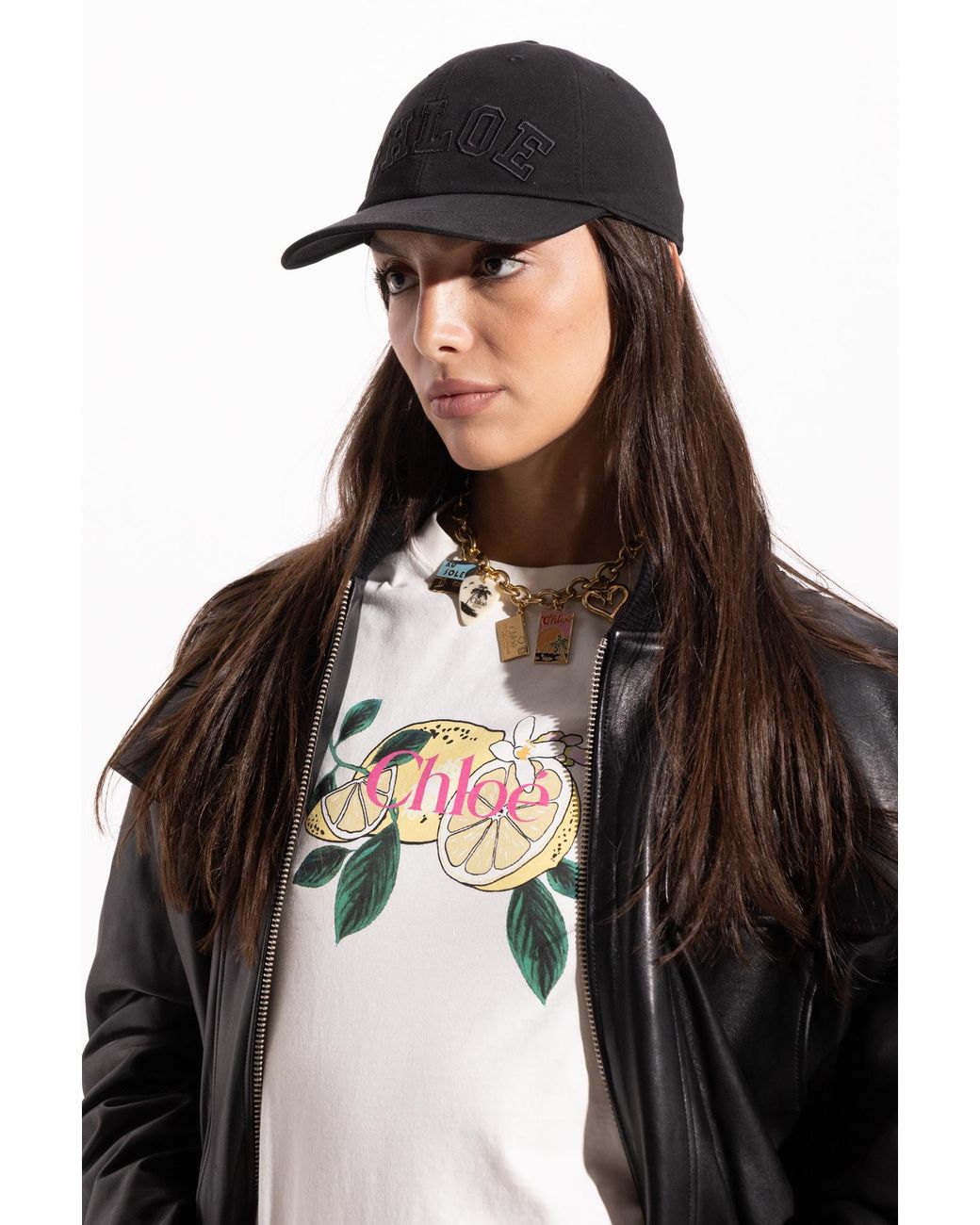 Chloé Black Baseball Cap