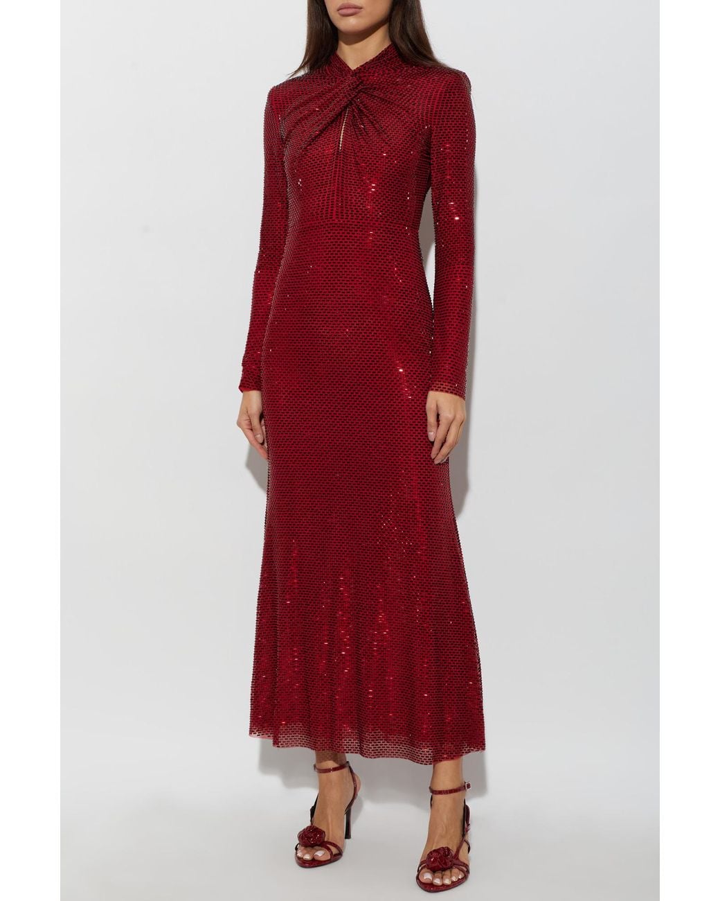 Self-Portrait Red Sequin Dress