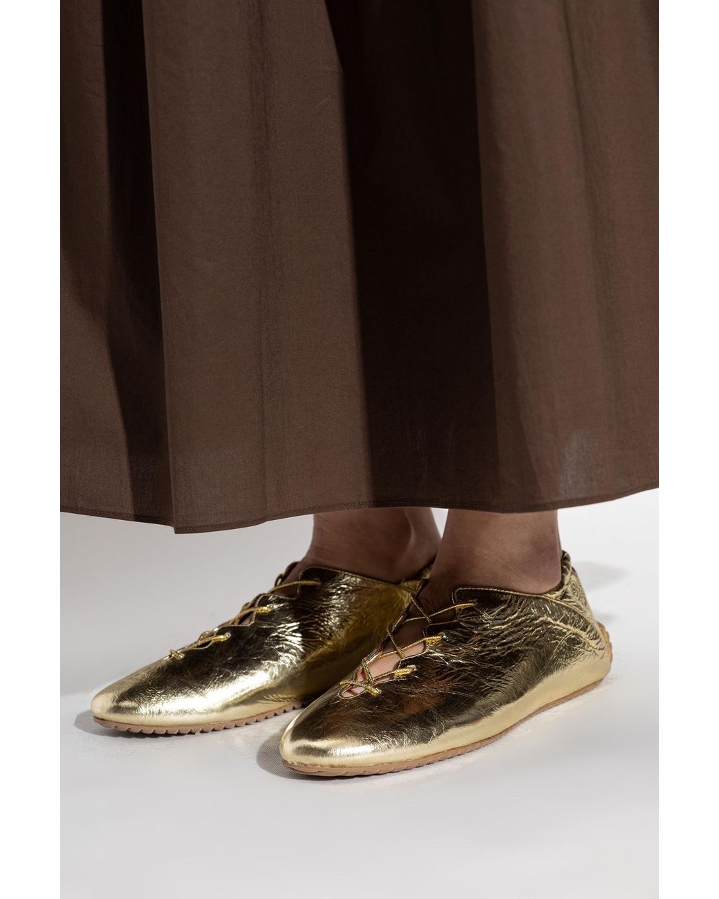 Odissi Metallic Leather Shoes
