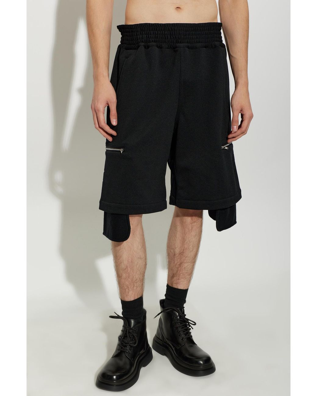 Comme des Garçons Black Pocket Shorts for men