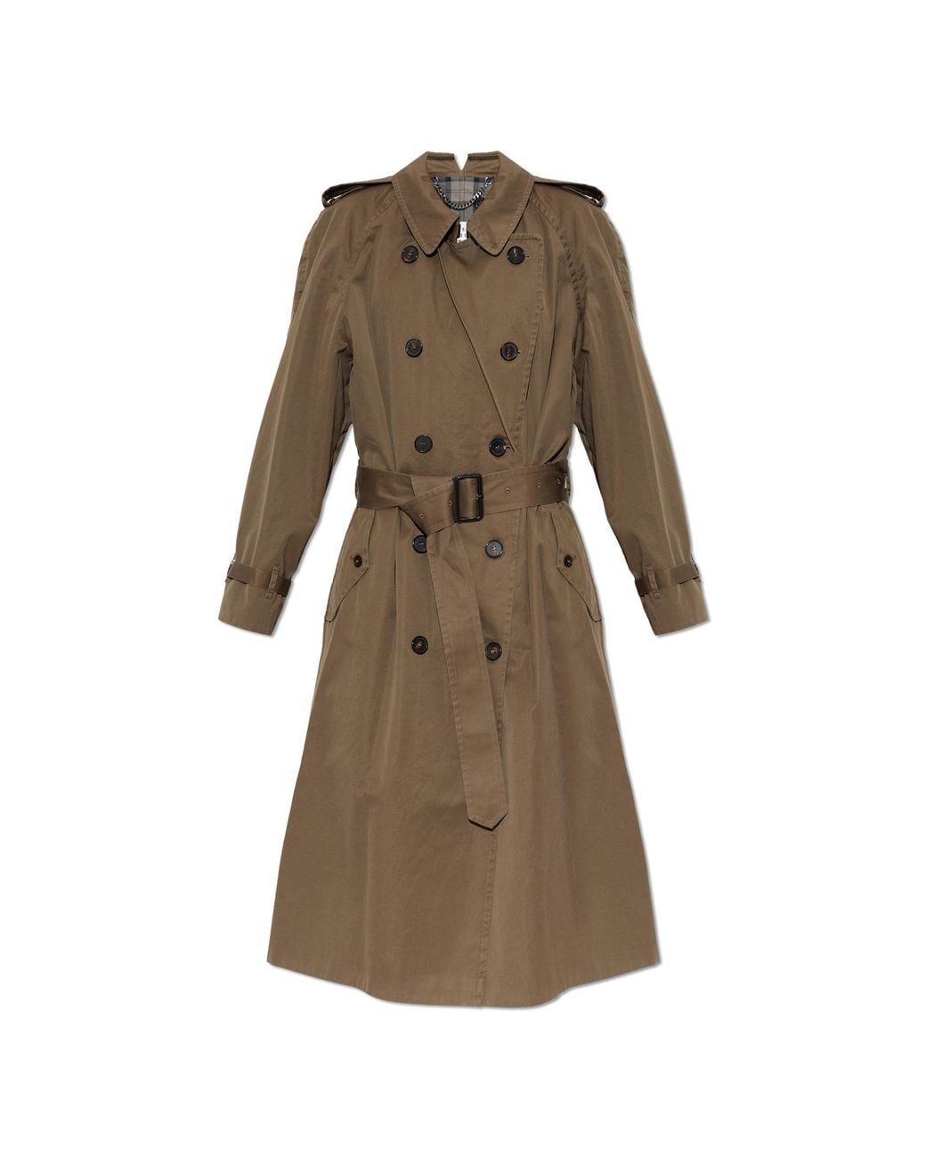 Maison Margiela Natural Trench Coat With Belt