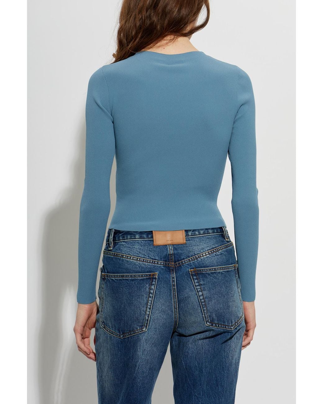 Alexander Wang Blue Fitted Top