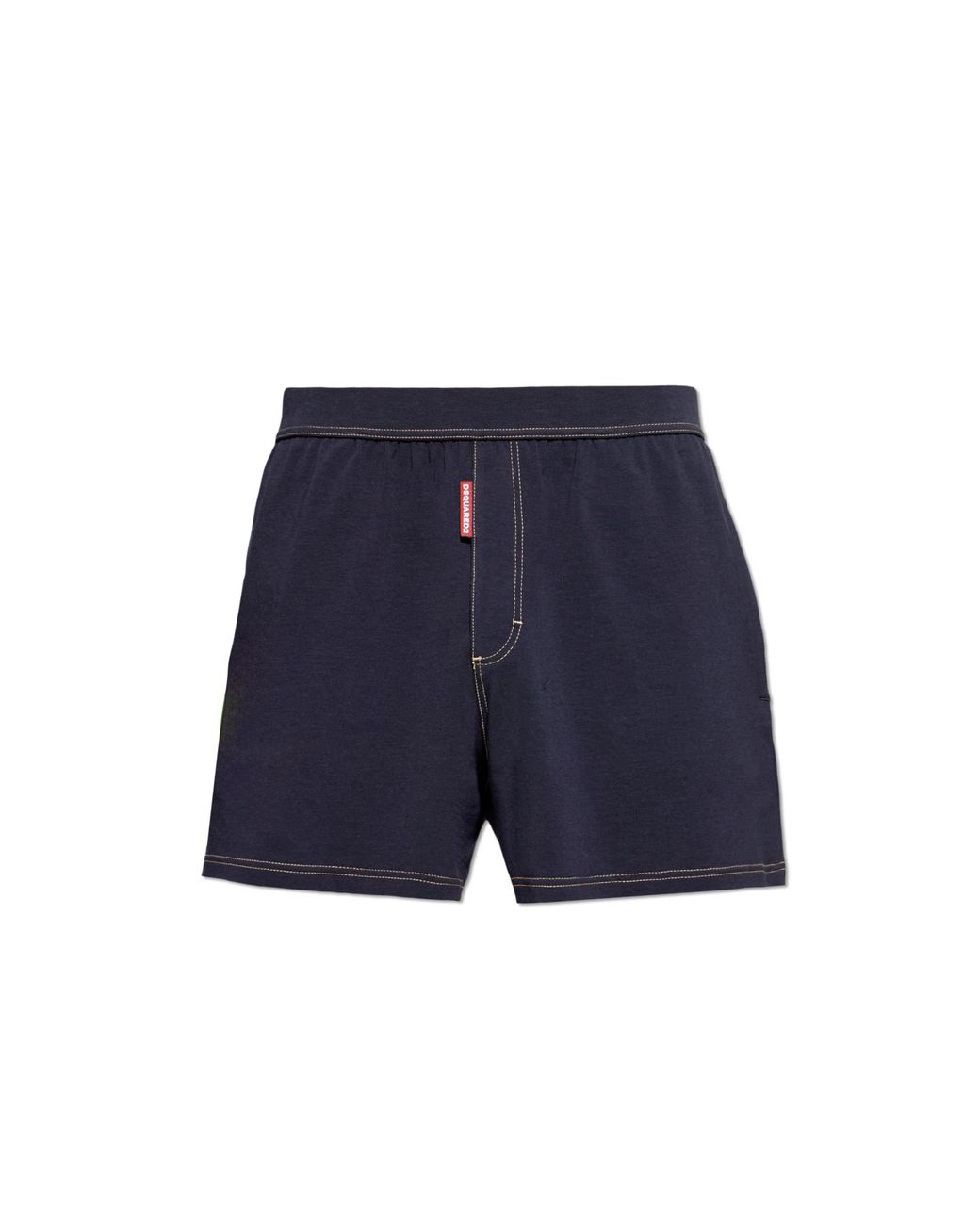 DSquared² Blue Cotton Boxers With Logo for men
