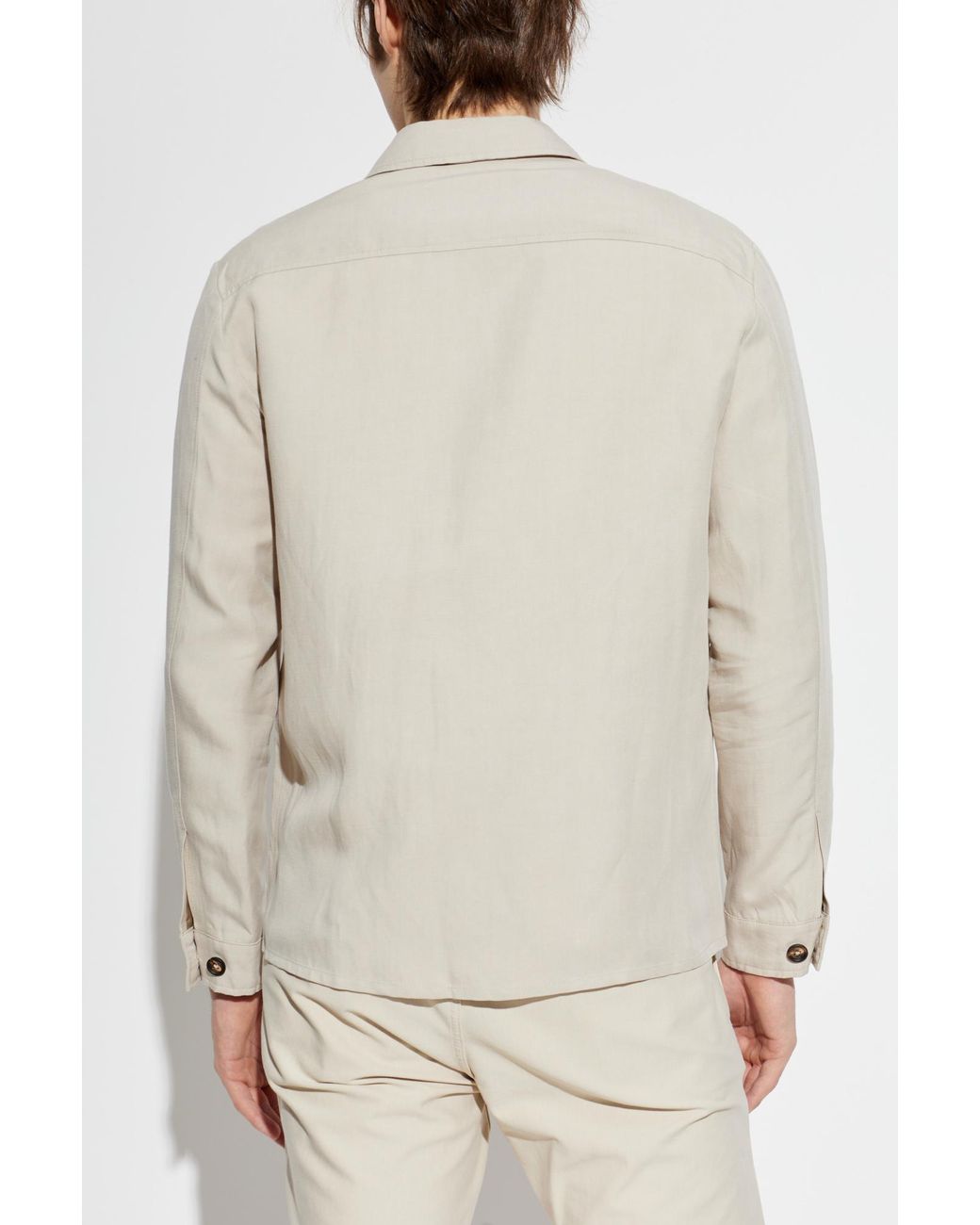 Eleventy White Jacket With Pockets for men