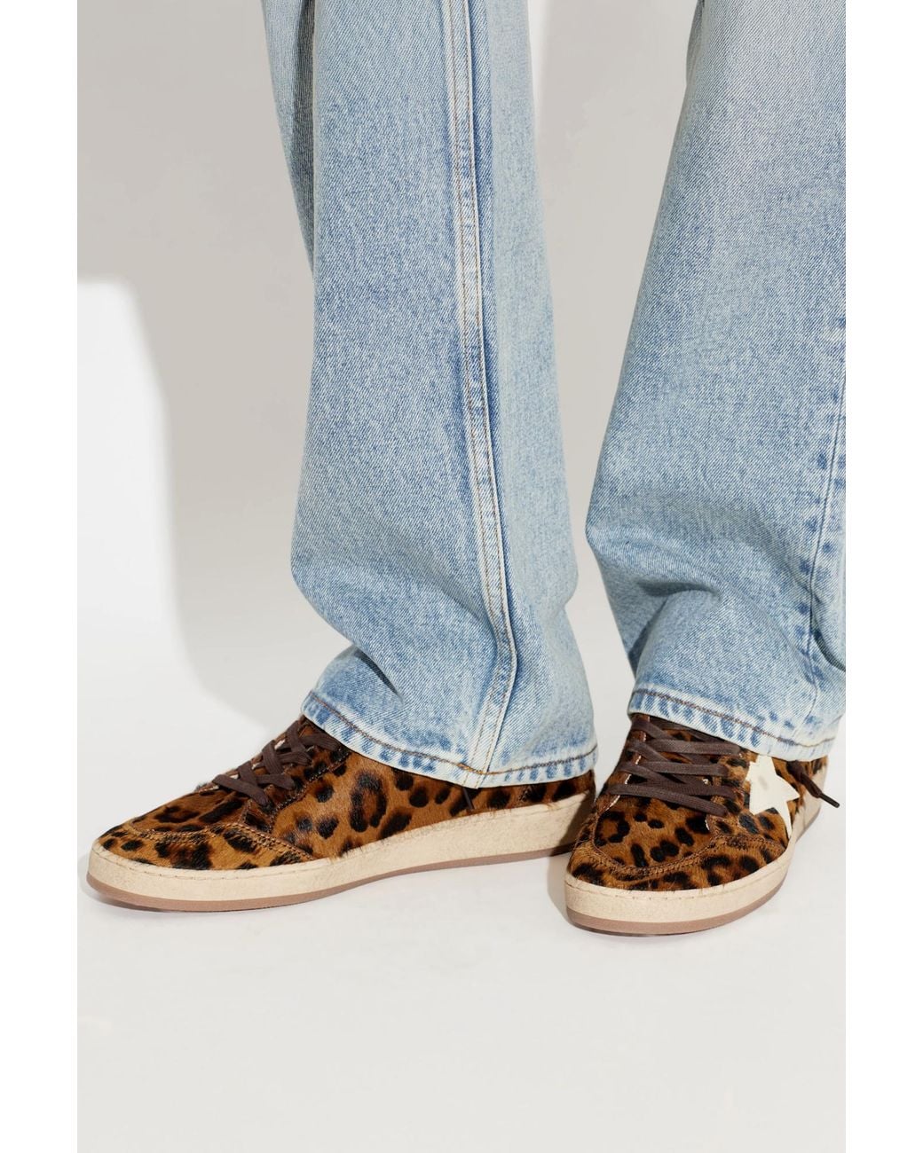 Golden Goose Deluxe Brand Brown 'Ball Star' Sports Shoes