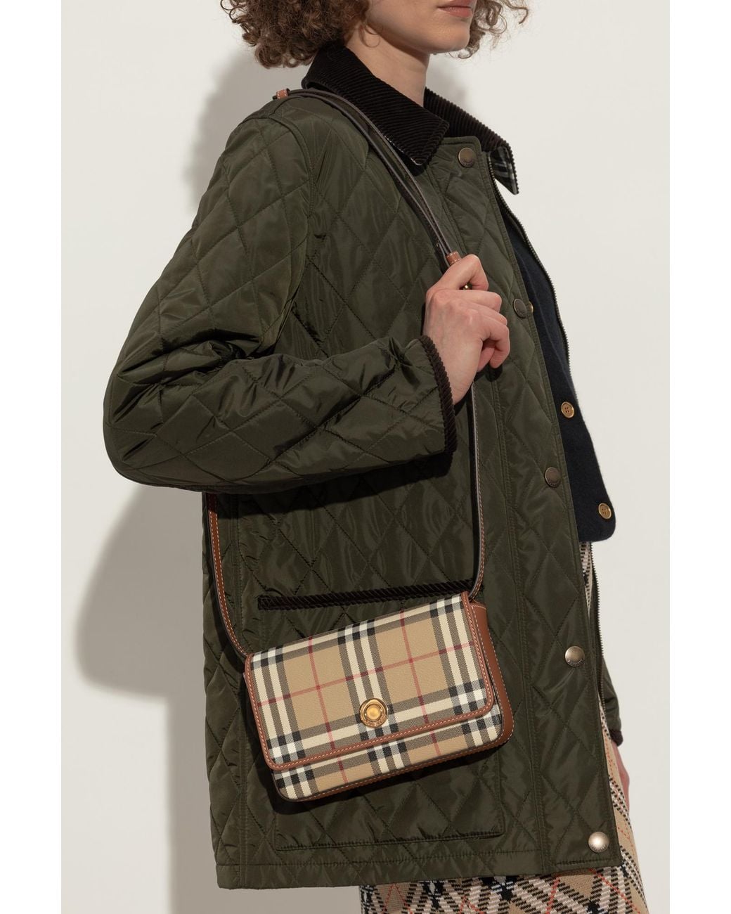 Burberry Natural Shoulder Bag "Hampshire"