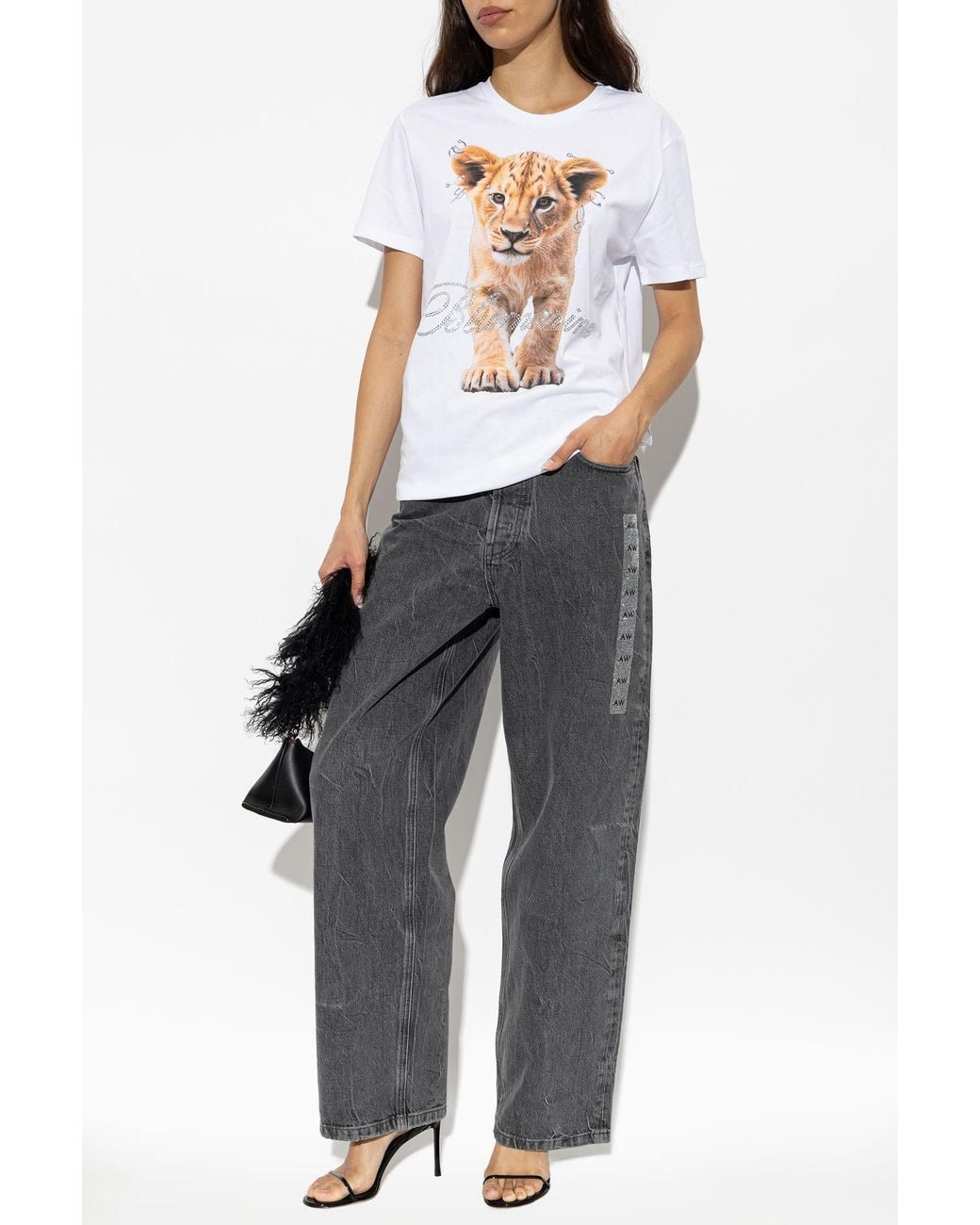 Blumarine White T-Shirt With Print