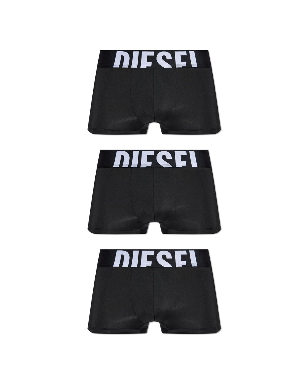 DIESEL Black Three-Pack Of Boxer Shorts 'Damien' for men
