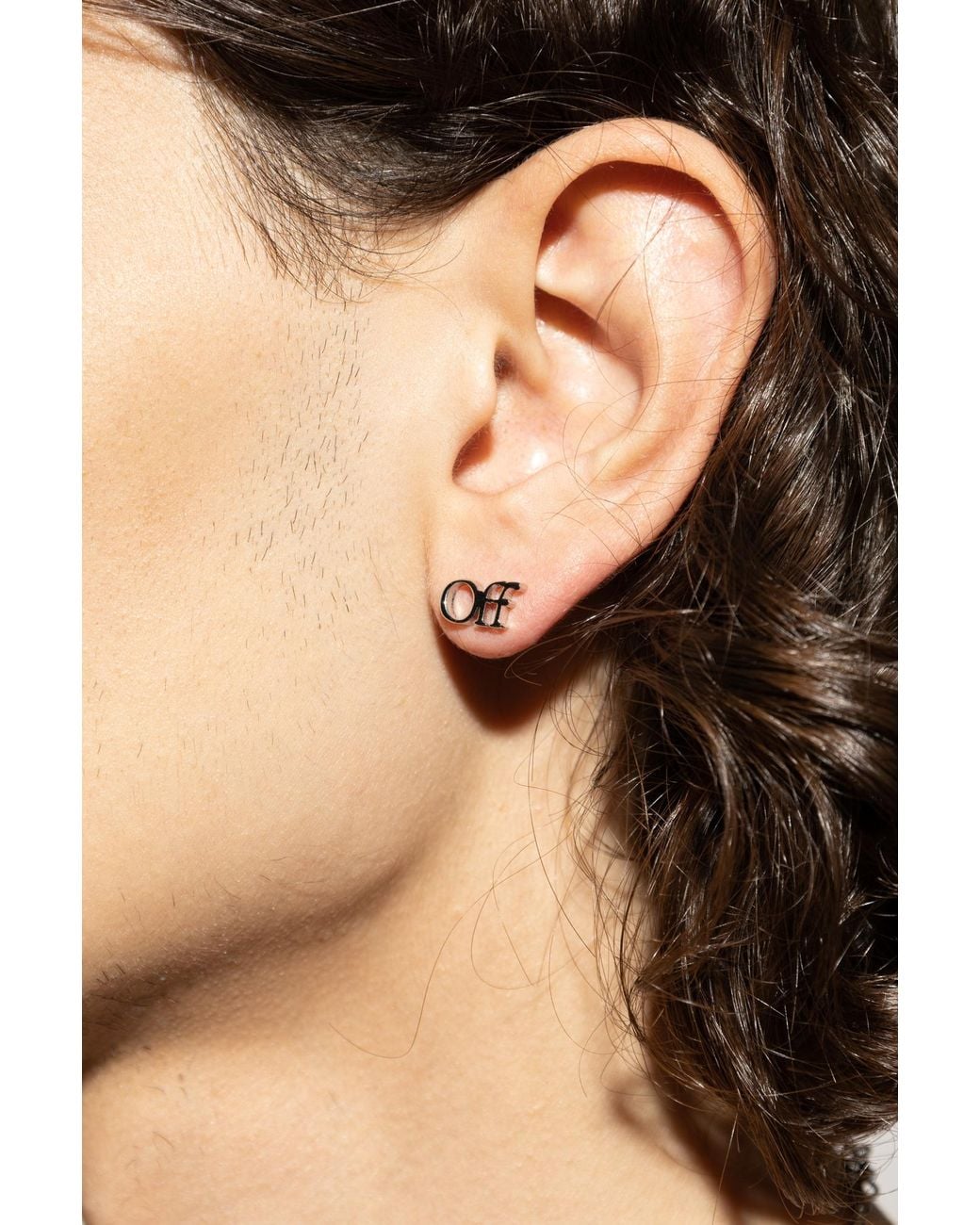 Off-White c/o Virgil Abloh Gray Single Earring for men