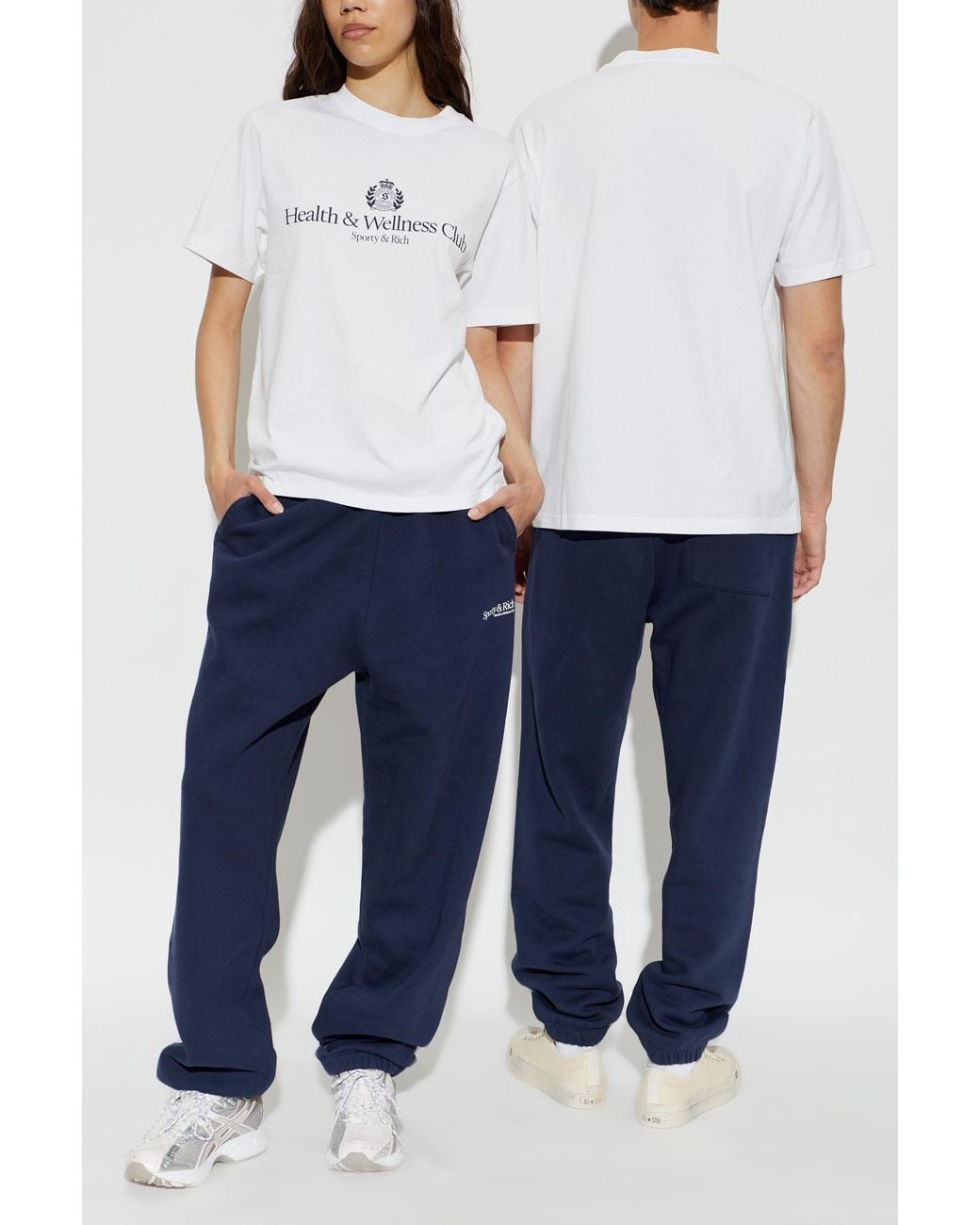 Sporty & Rich White T-Shirt From The '47 & The New York Yankees' Collection