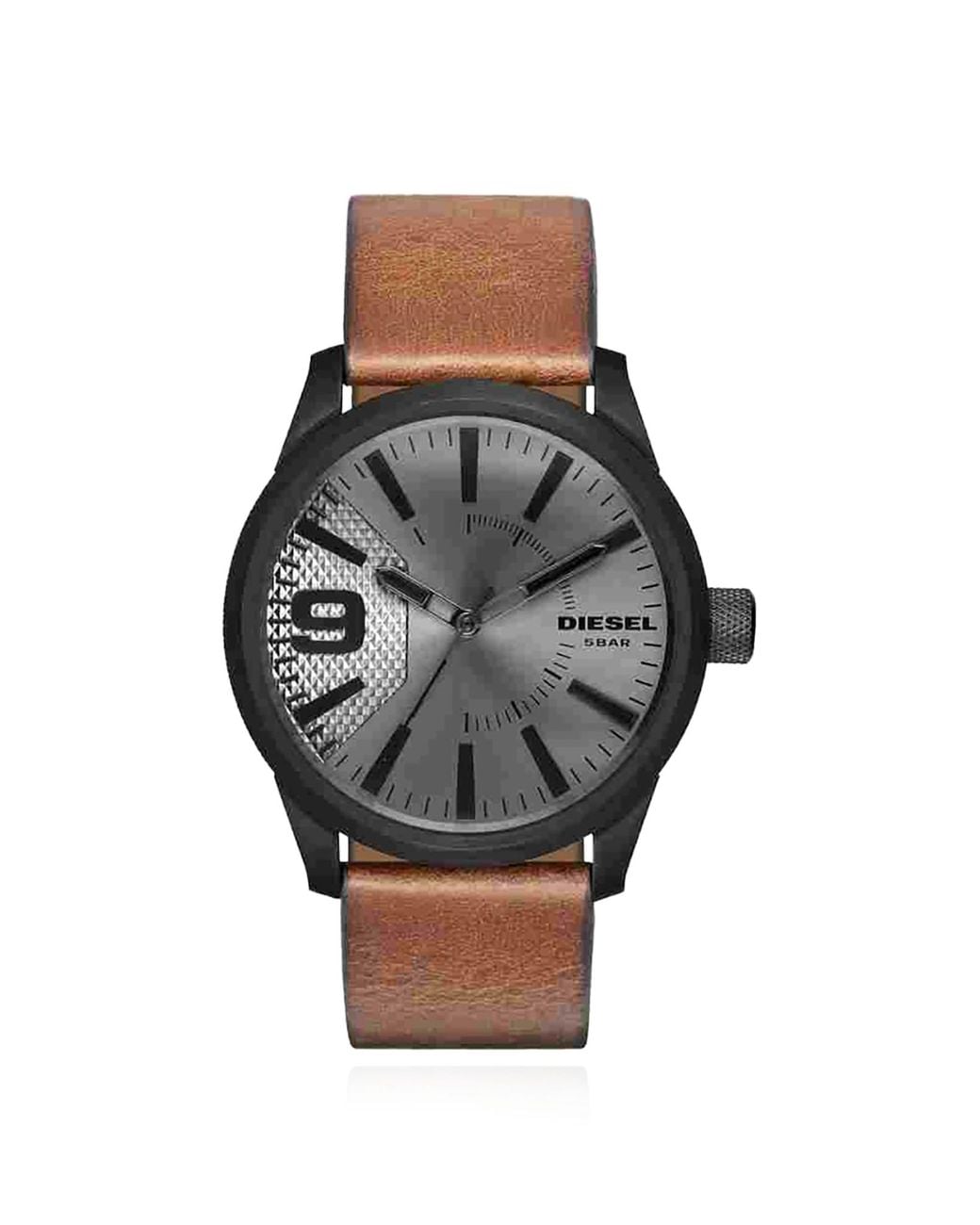 DIESEL Black Steel Watch "Mr Daddy" for men