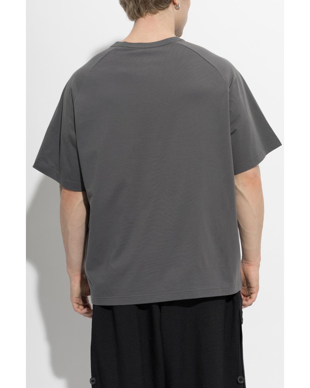 Y-3 Gray T-Shirt With Logo for men