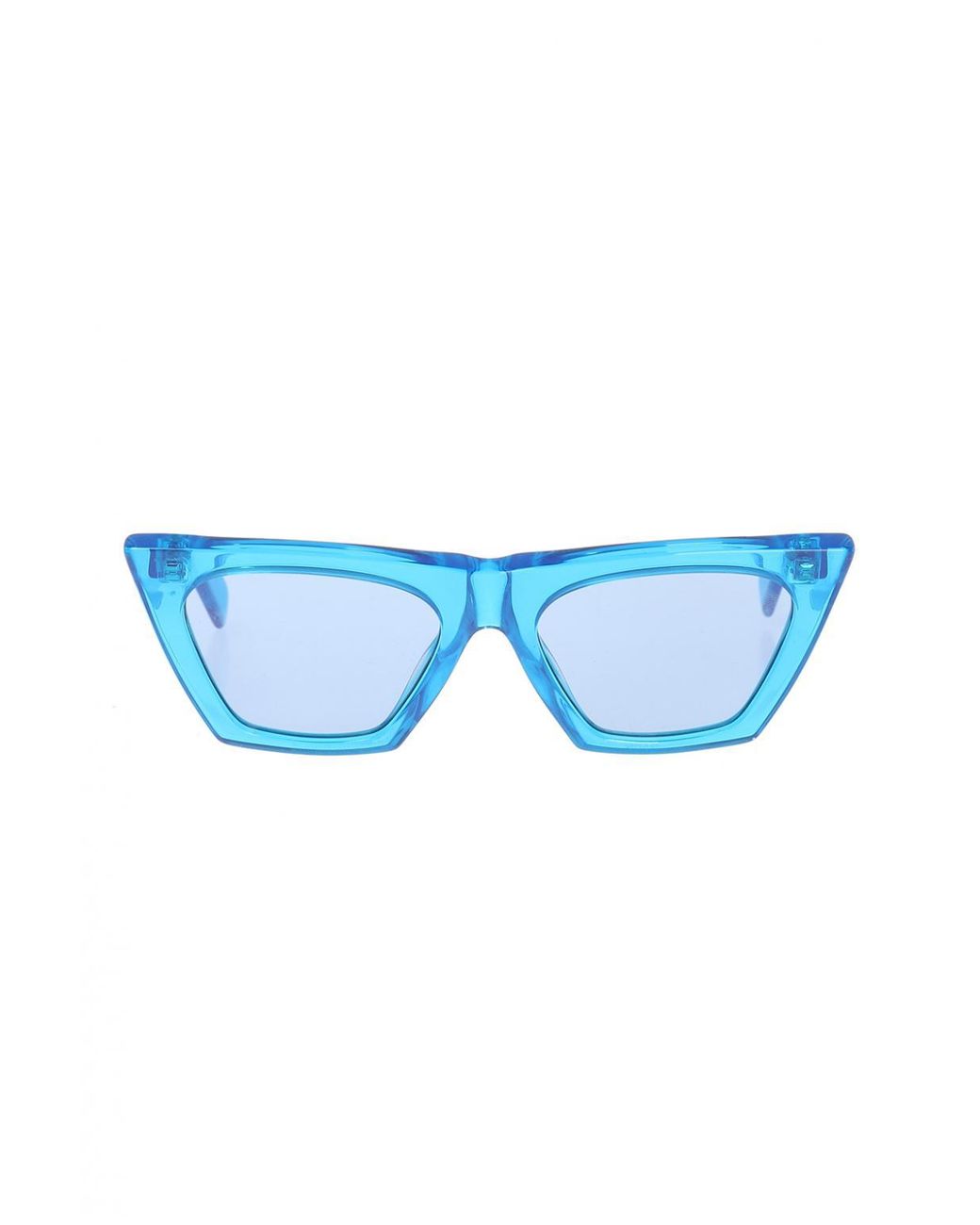 Celine 'edge' Sunglasses in Blue | Lyst