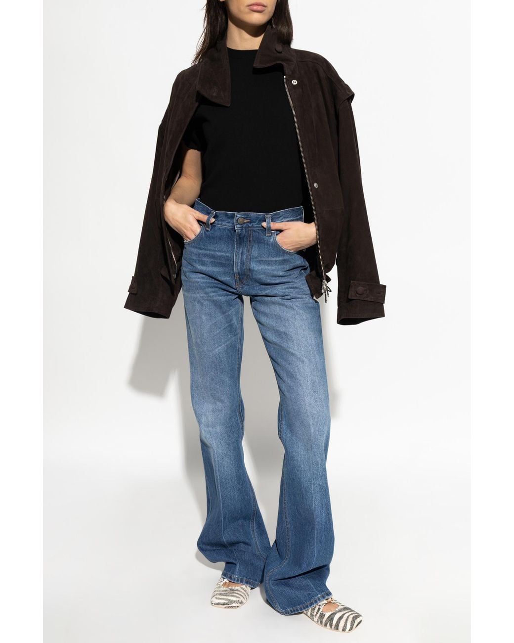 Haikure Blue Flora Jeans