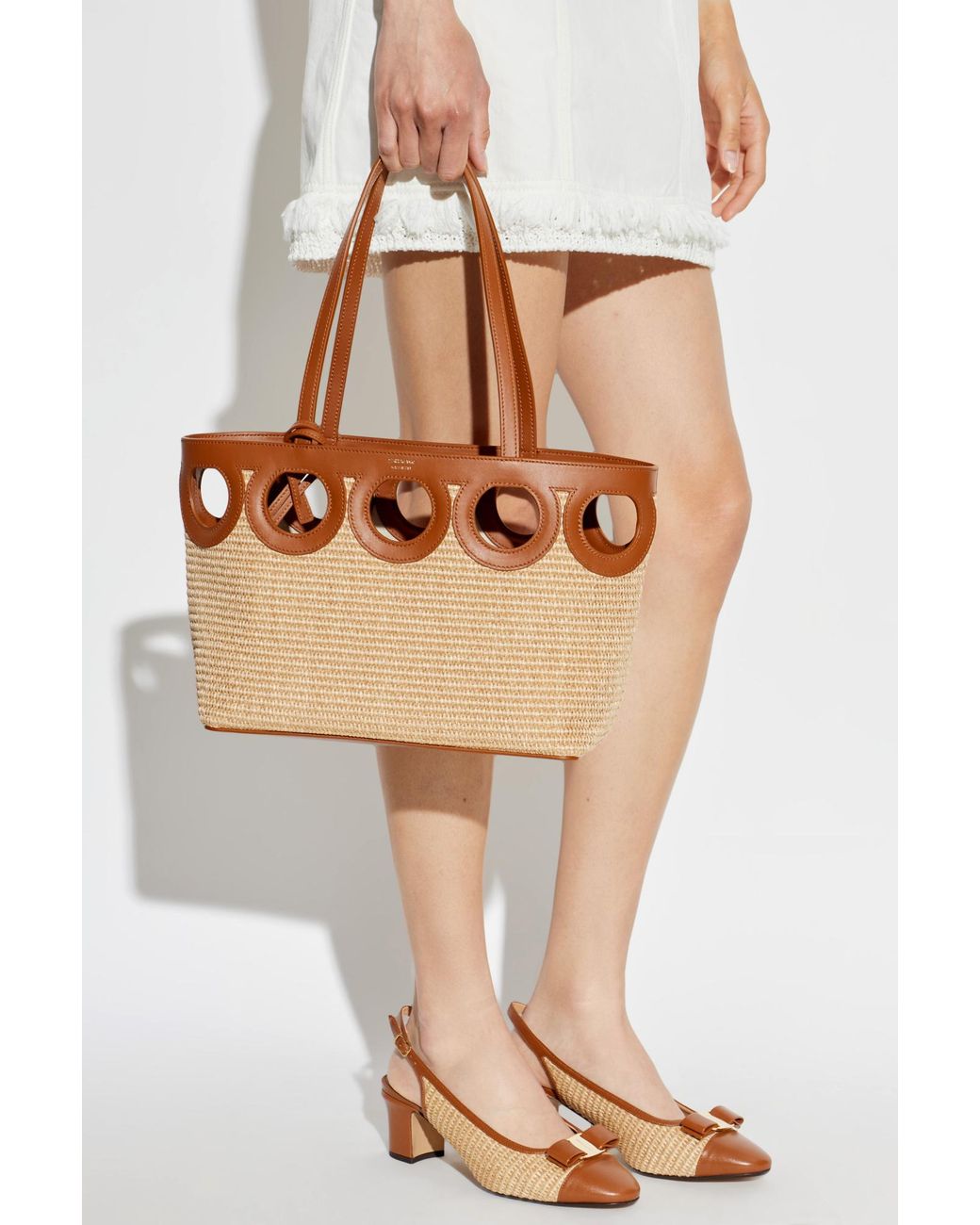 Ferragamo Brown Bag With Logo