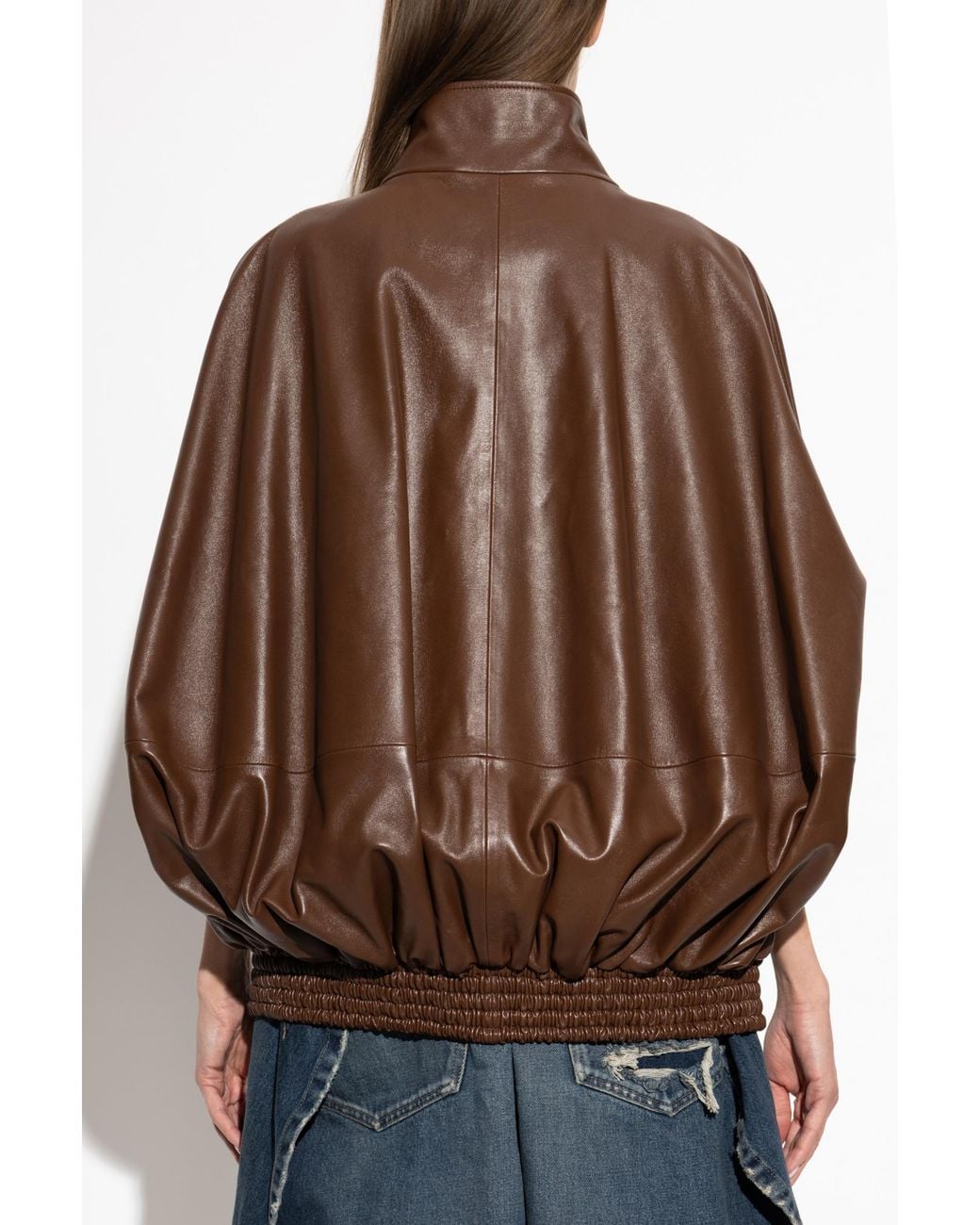 Balenciaga Brown Leather Jacket