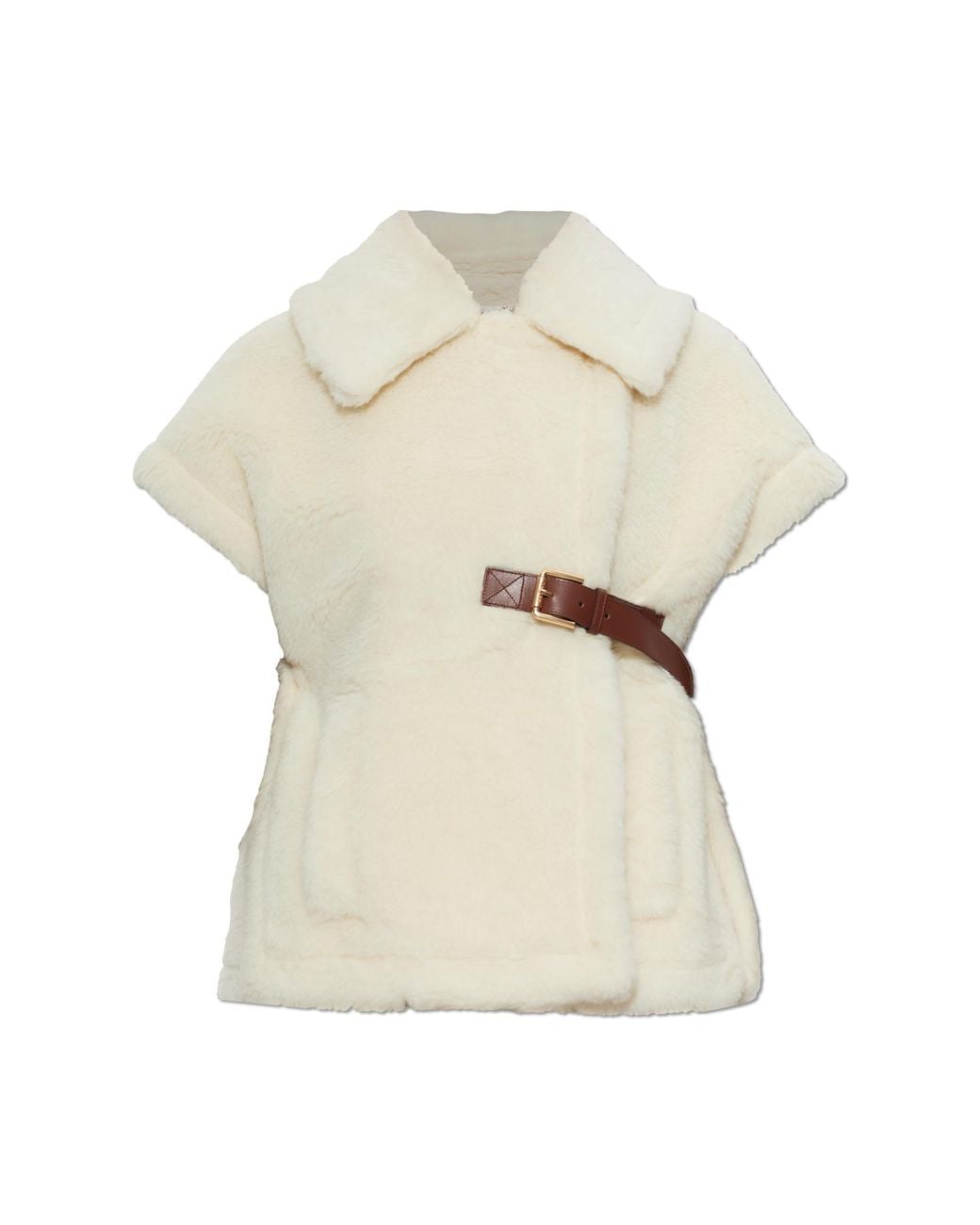 Max Mara Natural 'Newabavo' Wool Vest