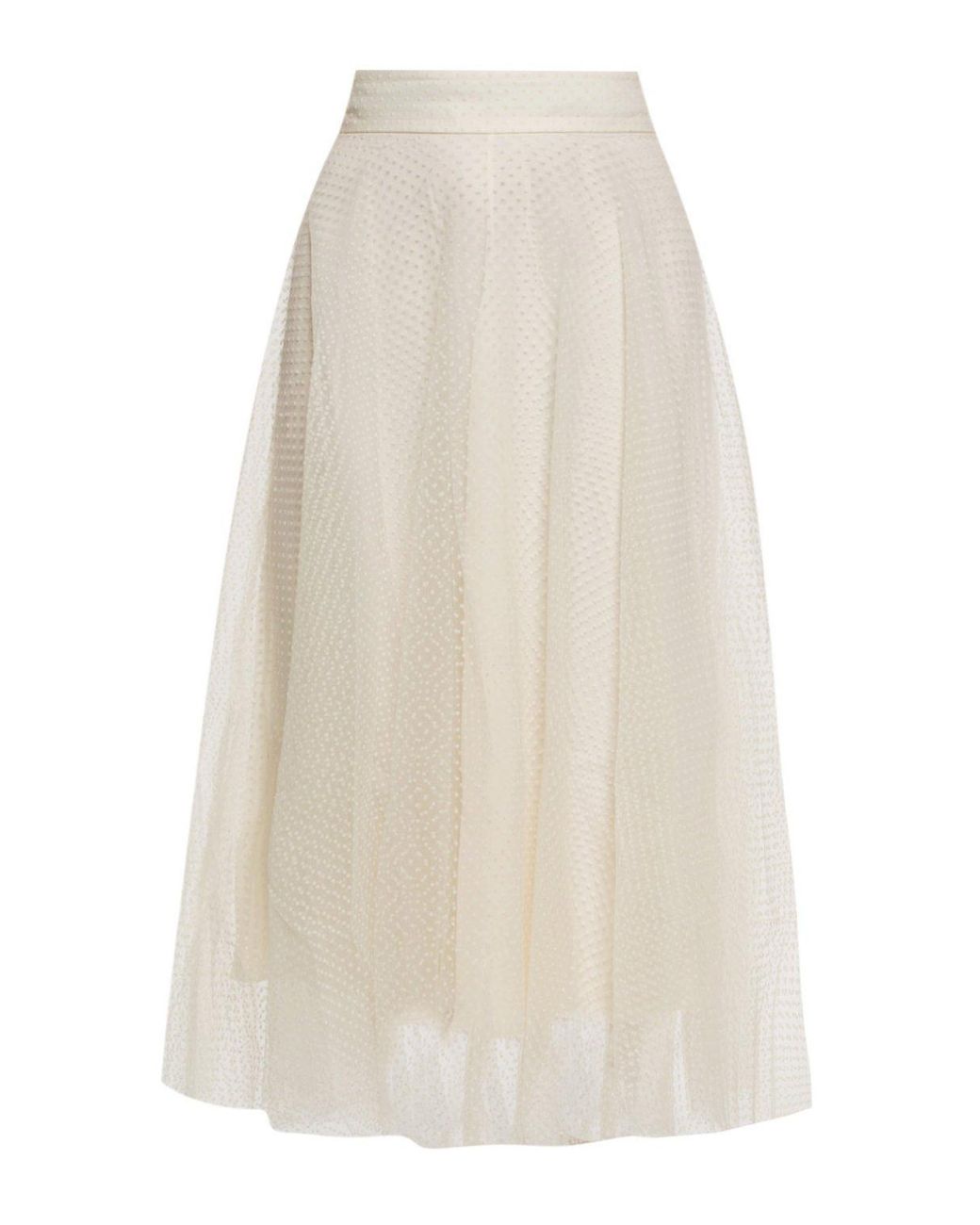 Zimmermann Tulle Skirt in Cream (Natural) | Lyst