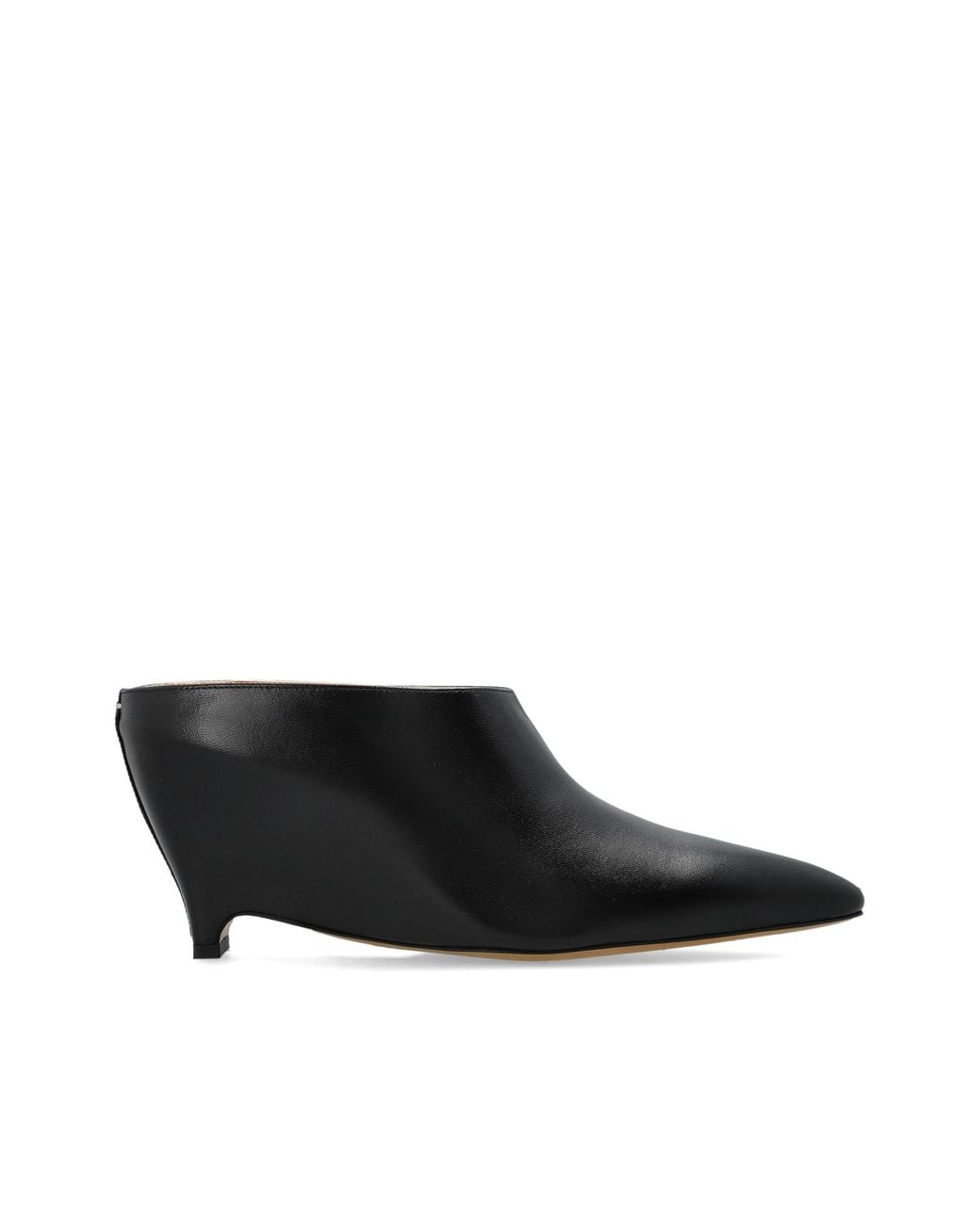 Maison Margiela Black Leather Wedge Shoes