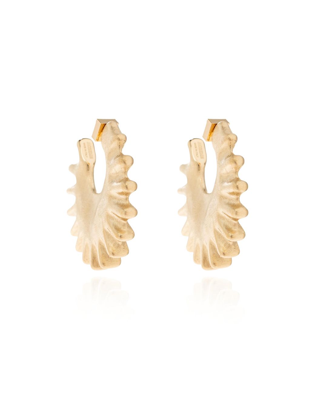 Jacquemus Metallic Hoop Earrings