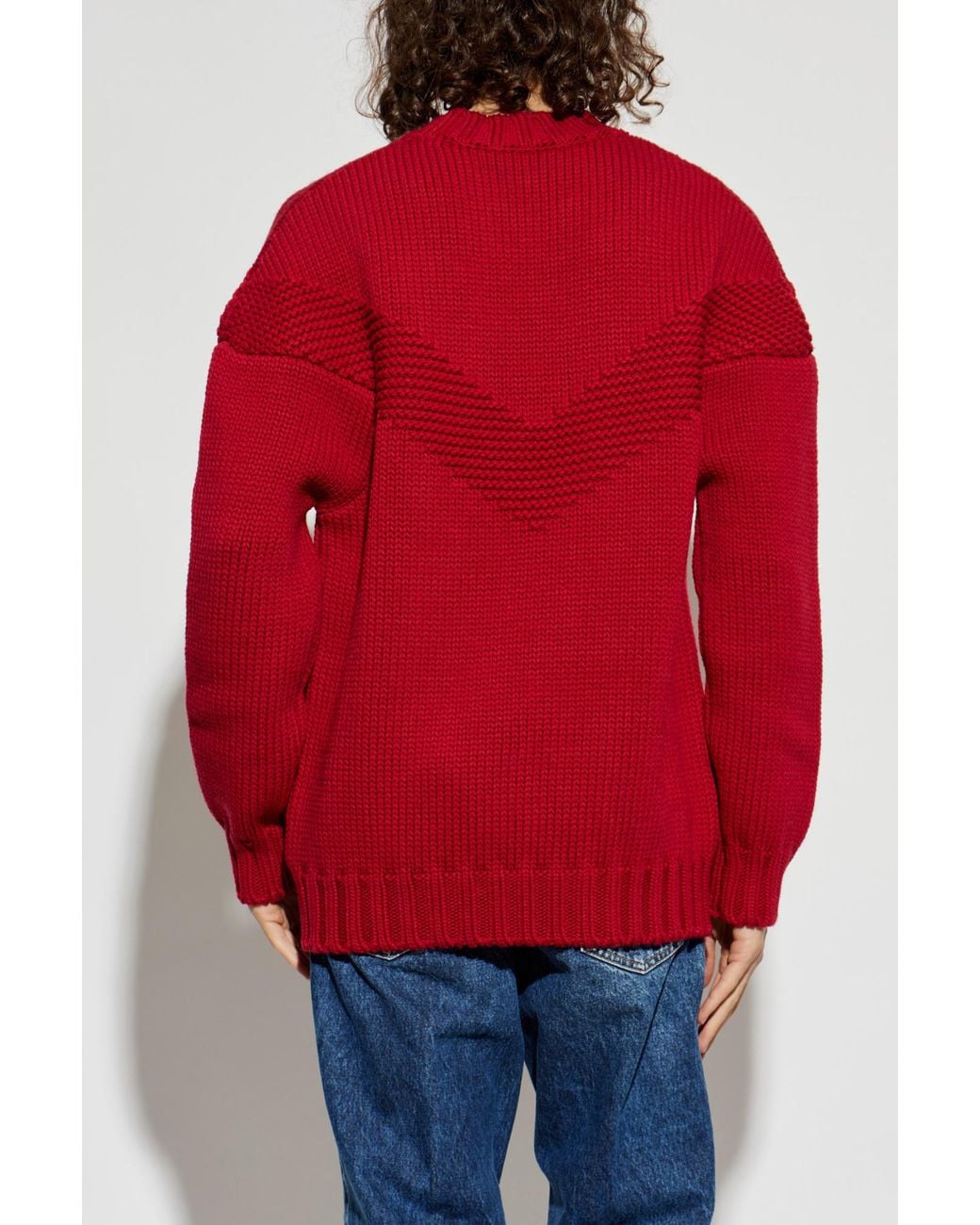 DSquared² Red Wool Sweater for men