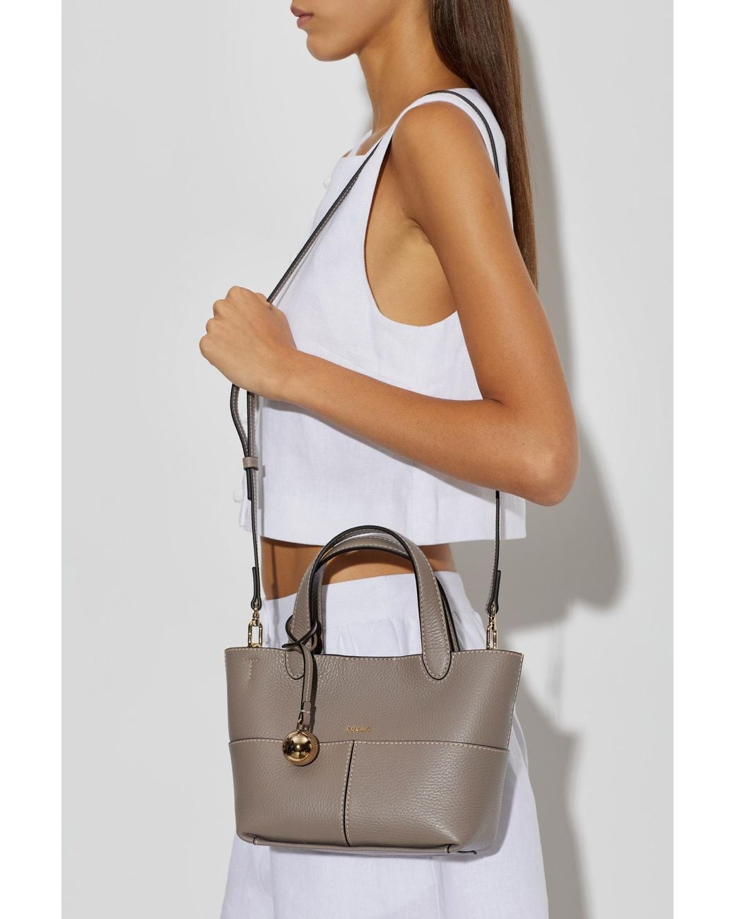 Furla Brown Leather 'Primrose Mini' Bag