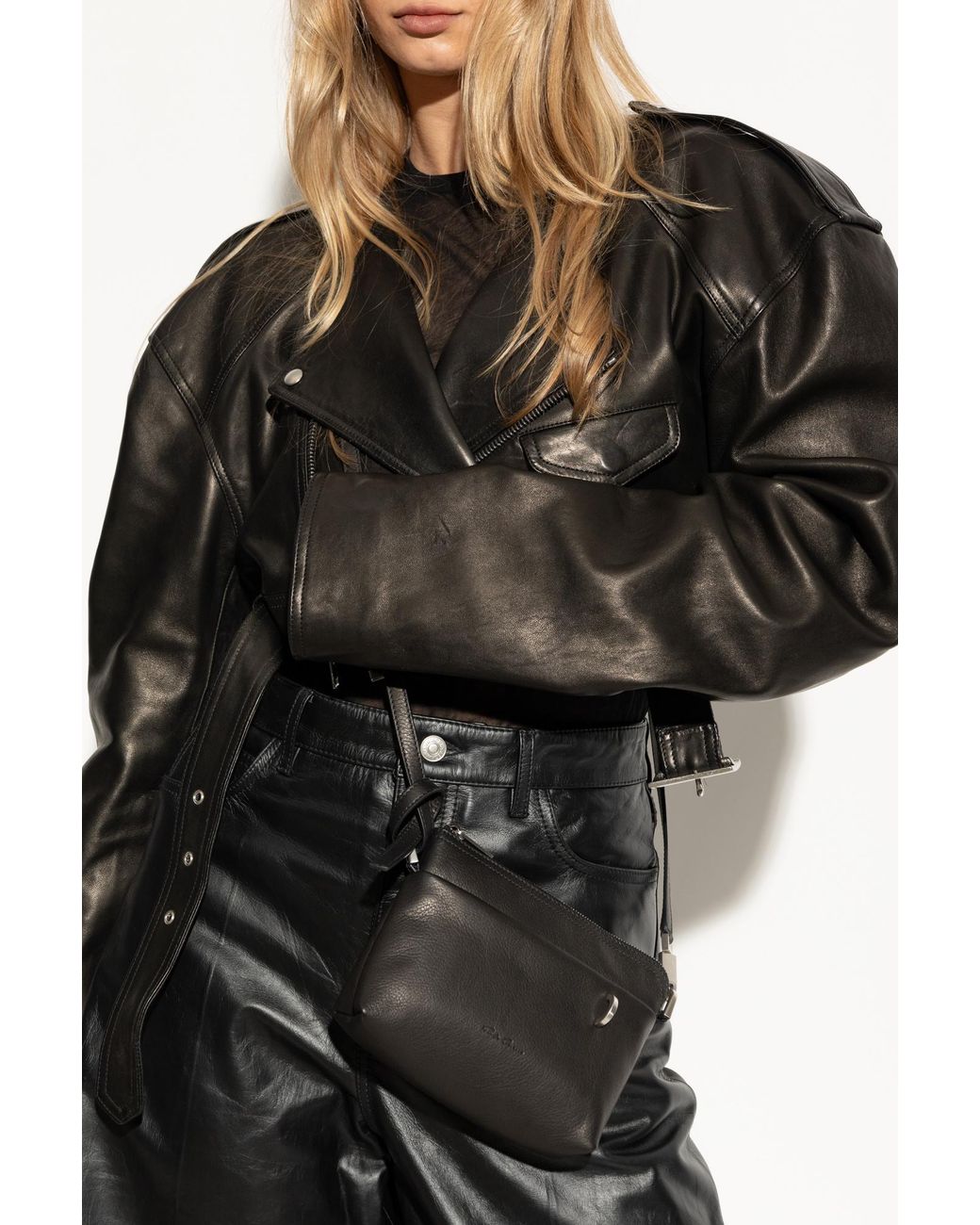 Rick Owens Small Adri Shoulder Bag in Black | Lyst Rick Owens Small Adri Shoulder Bag in Black | Lyst