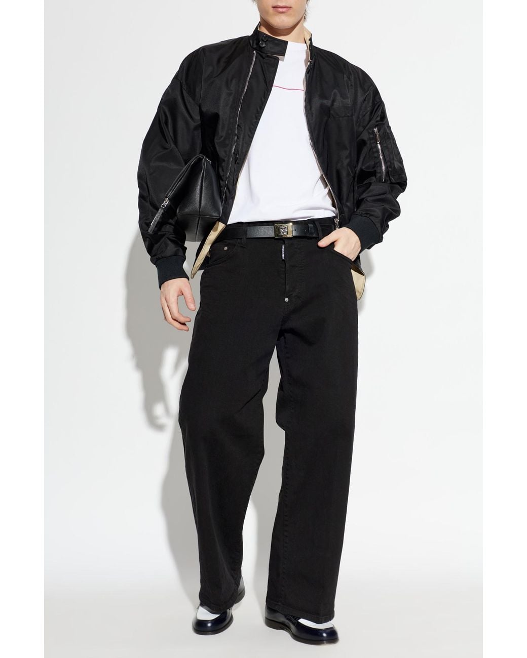 DSquared² Black 'Baggy' Jeans for men
