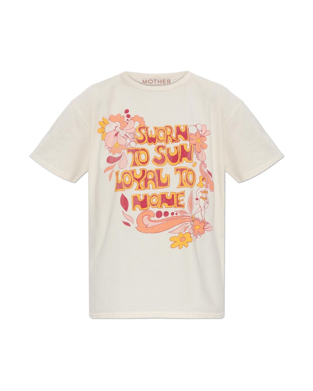 Mother White T-Shirt 'Sleep-Over'